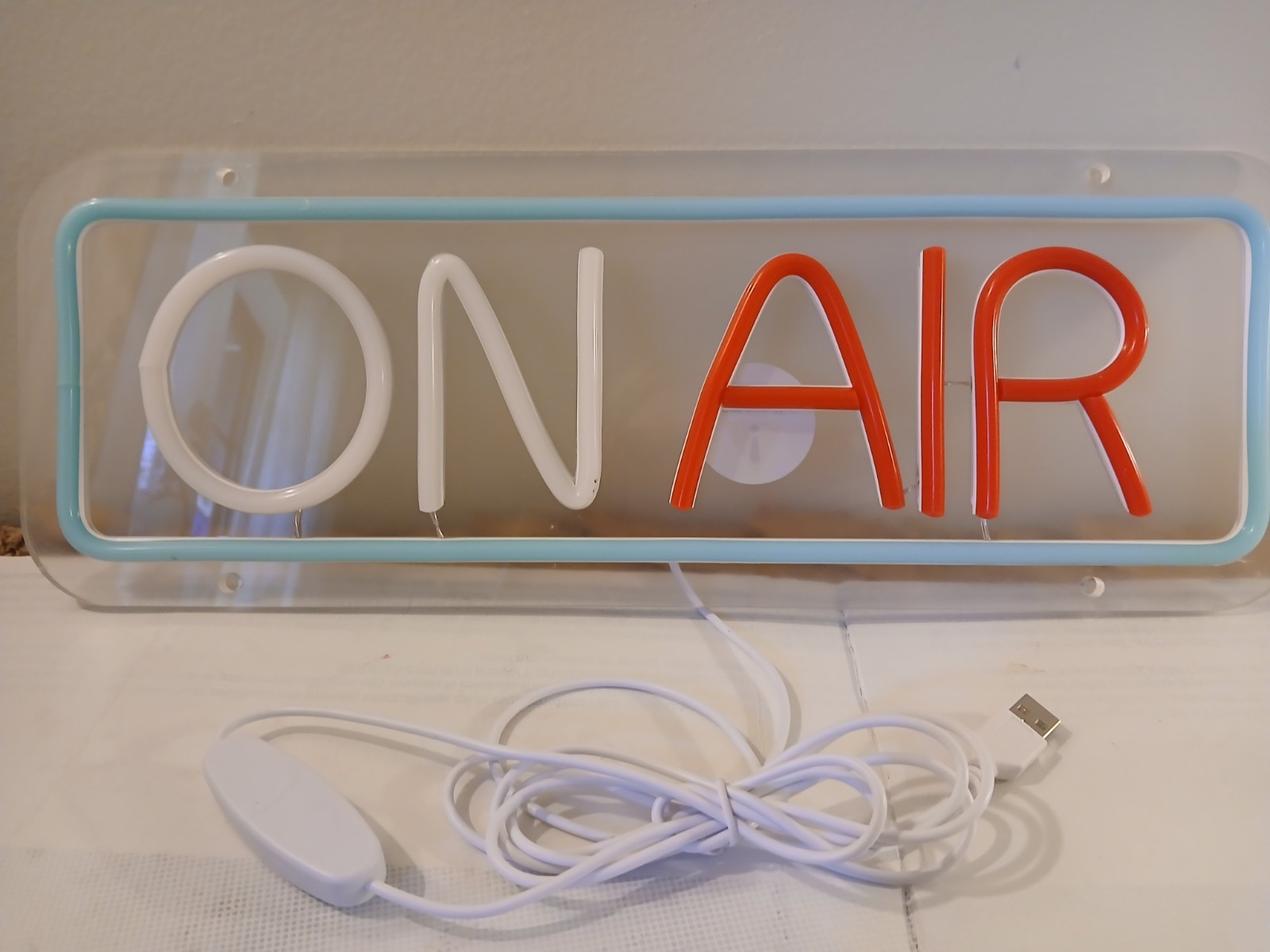 On Air Sign USB LED Use For Studio Podcast Party Fun