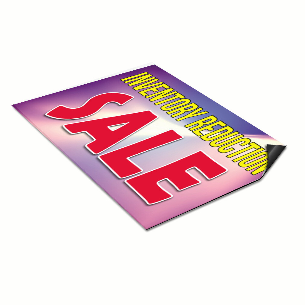 Car Magnet Set of 2 Inventory Reduction Sale Car Advertising Industrial Sign