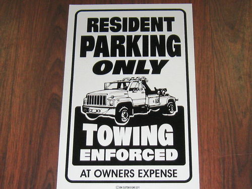 General Business Sign: Resident Parking Only