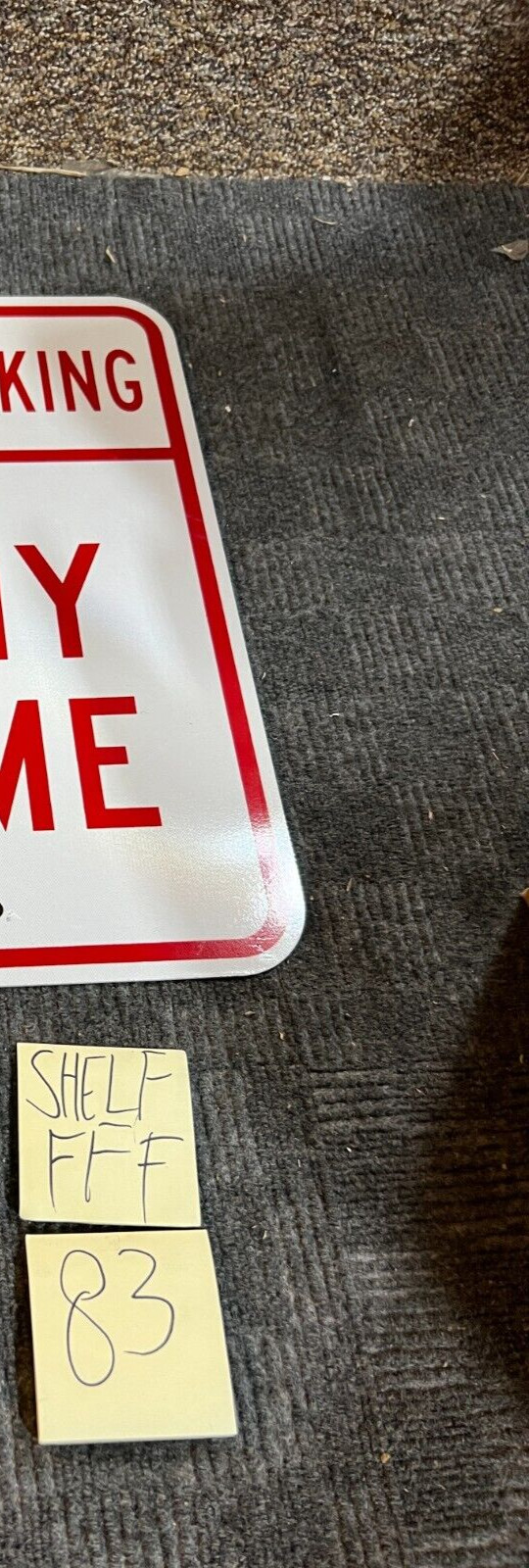 (QTY 7) No Parking Any Time No Parking Warning Notice Aluminum Metal Sign