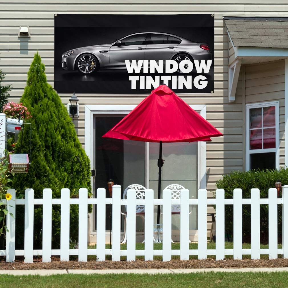 Vinyl Banner Sign Window Tinting Auto Car Vehicle Style U Marketing Advertisi…