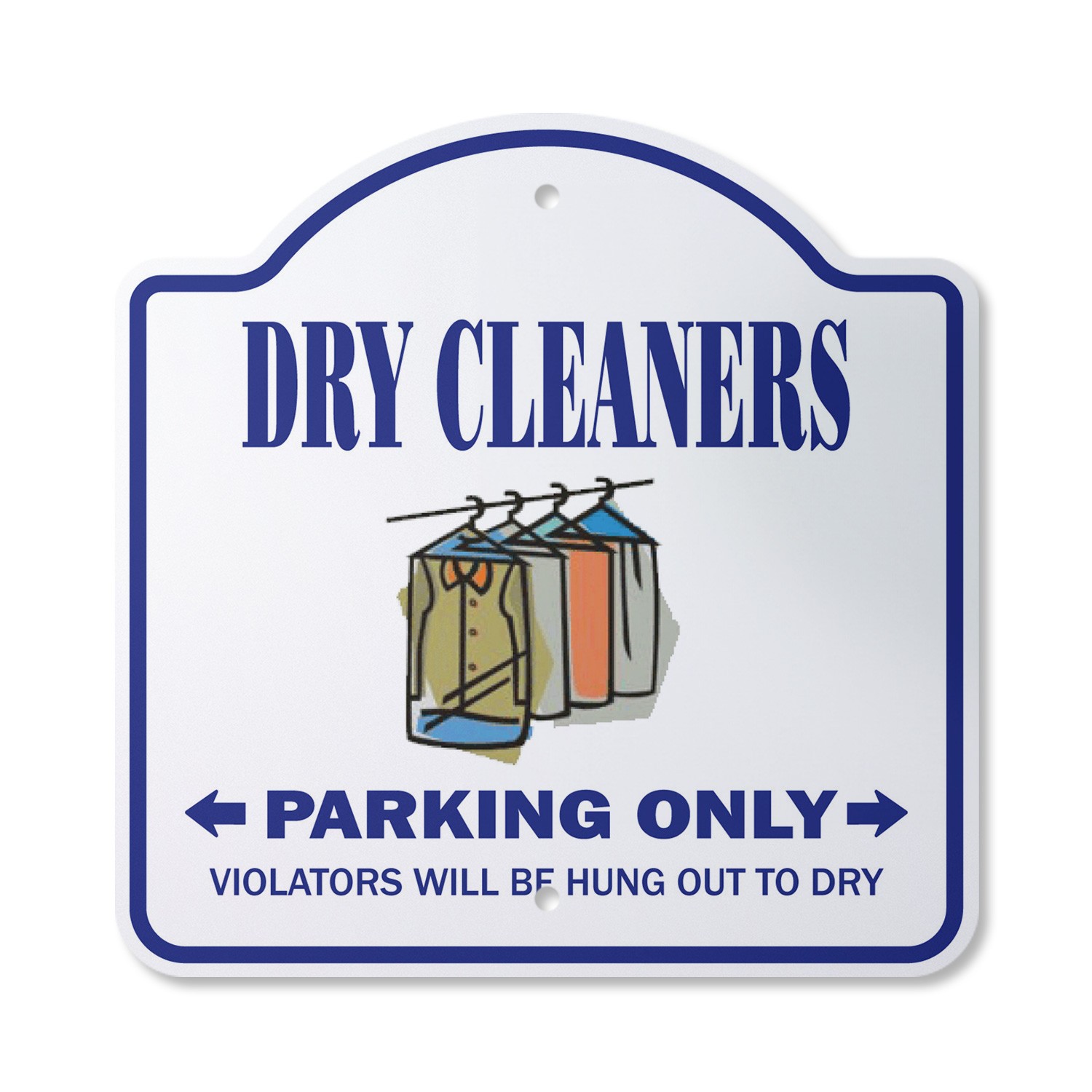 Dry Cleaners Plastic Sign Parking Cleaning Cleaner Laundry Presser
