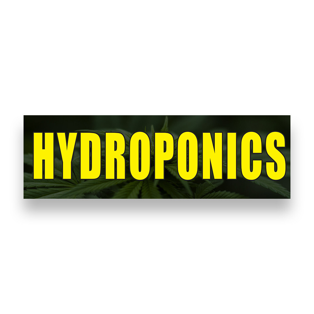 HYDROPONICS Vinyl Banner with Optional Sizes (Made in the USA)