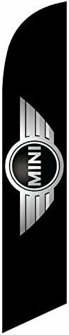 Mini Cooper Feather Banner Swooper Flag, Replacement Flag Only