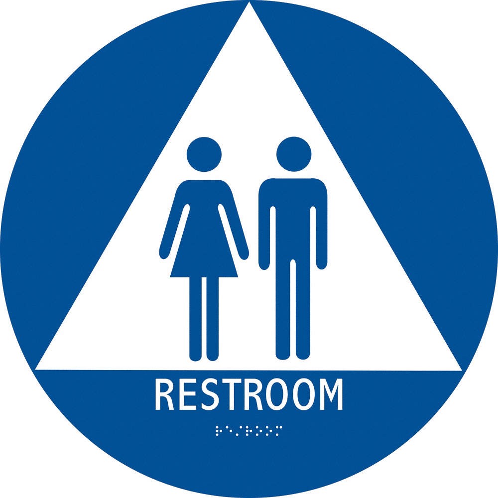 CONDOR 483U16 ADA Braille Facility Sign,12x12in,Plstic 483U16