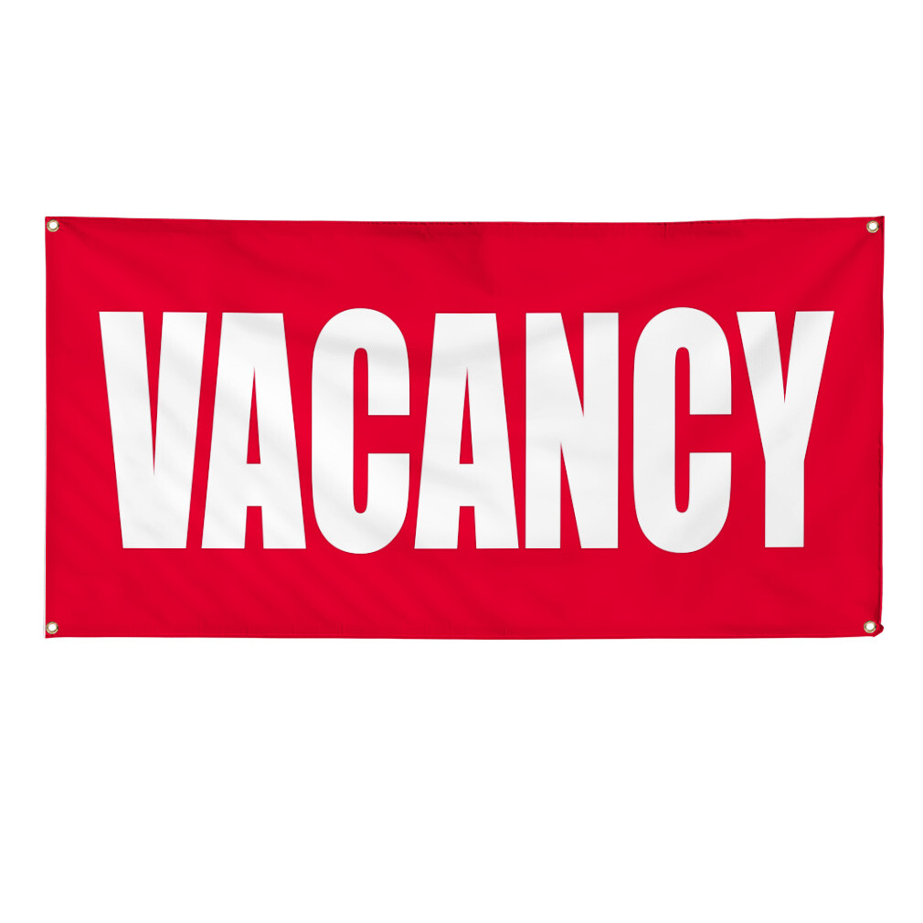 Vinyl Banner Multiple Sizes Vacancy Promotion Business Business Outdoor