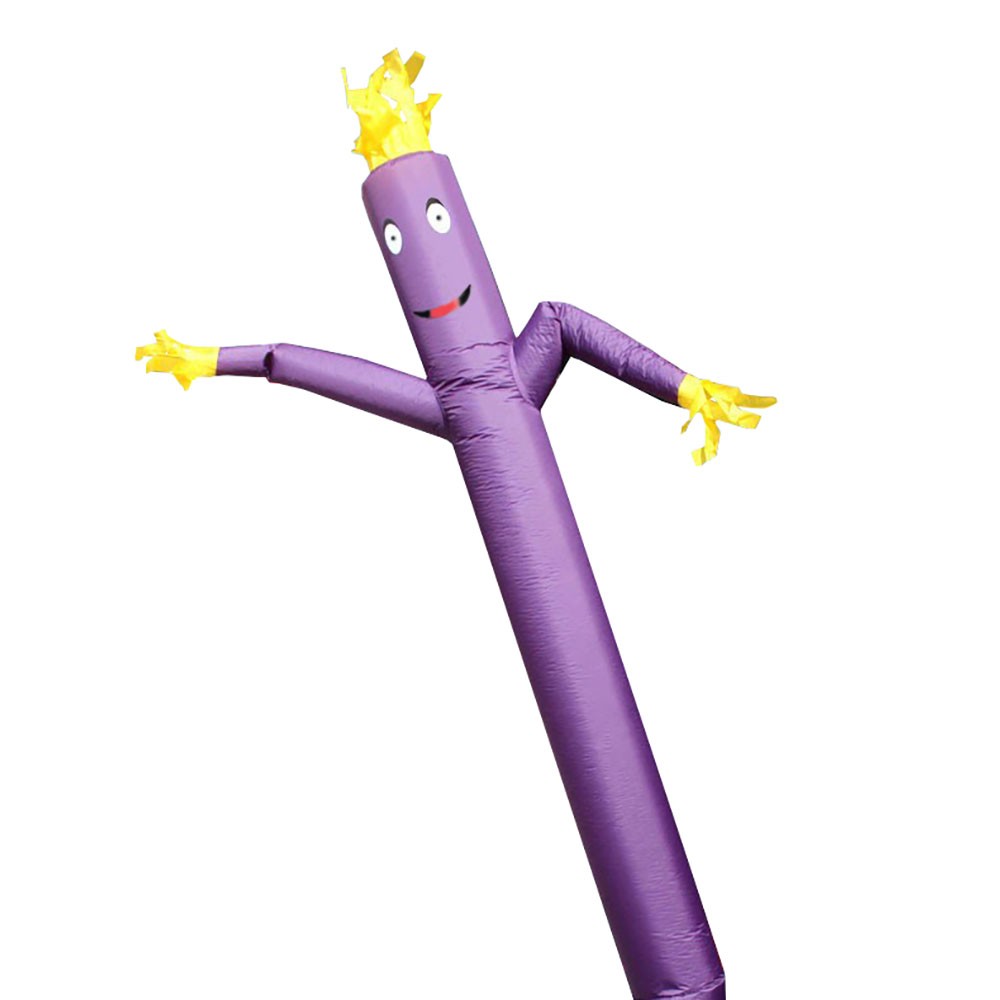 Advertising Inflatable Tube Man 12ft Blow Up Fly Guy Wavy Purple Without Blower