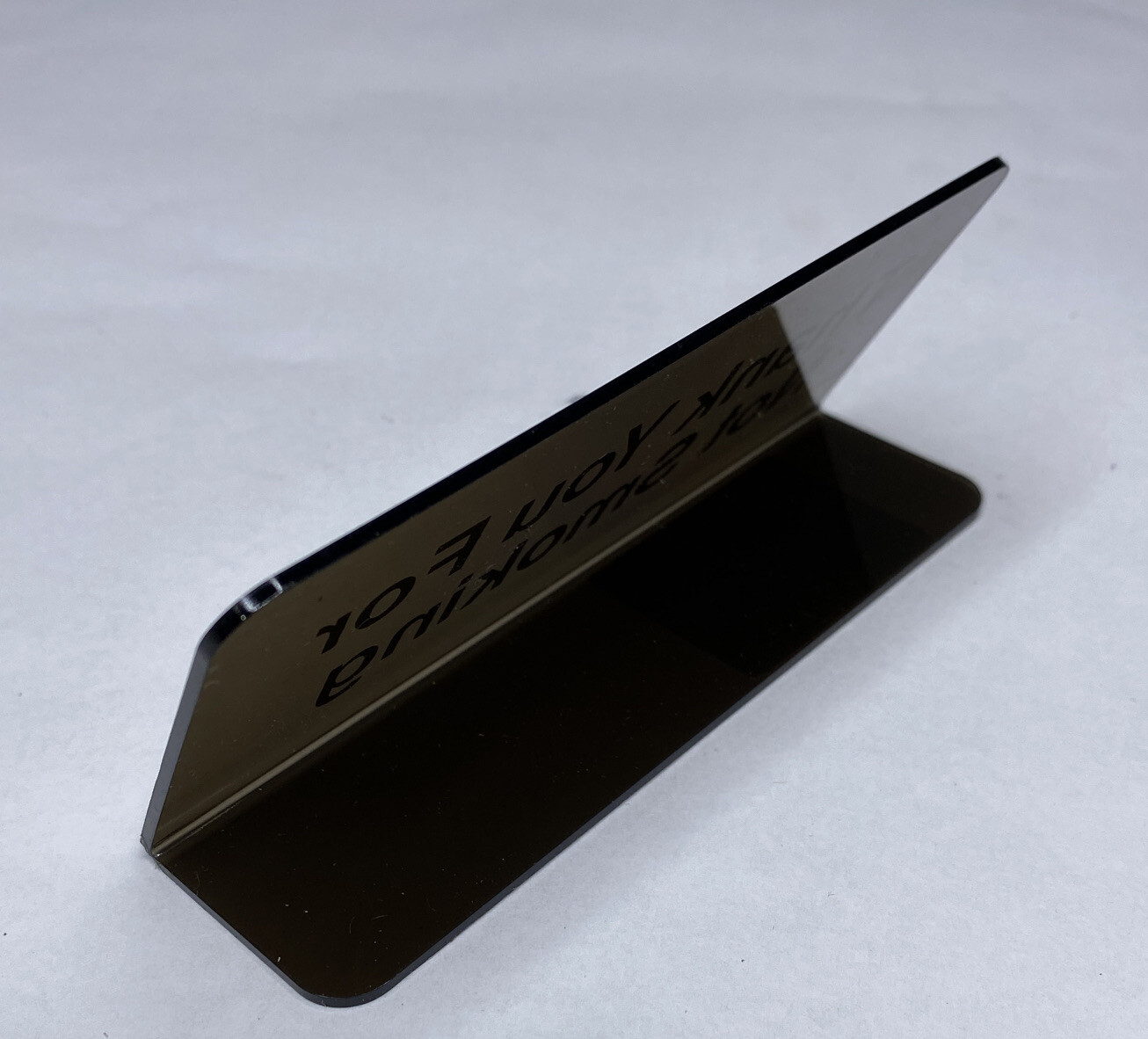 Desk Counter Table Sign “Thank you for not Smoking” 4 1/2″ x 2″ New