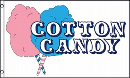 Cotton Candy Flag 3×5 ft Advertising Sign Food Concession Snack Bar Store Fair