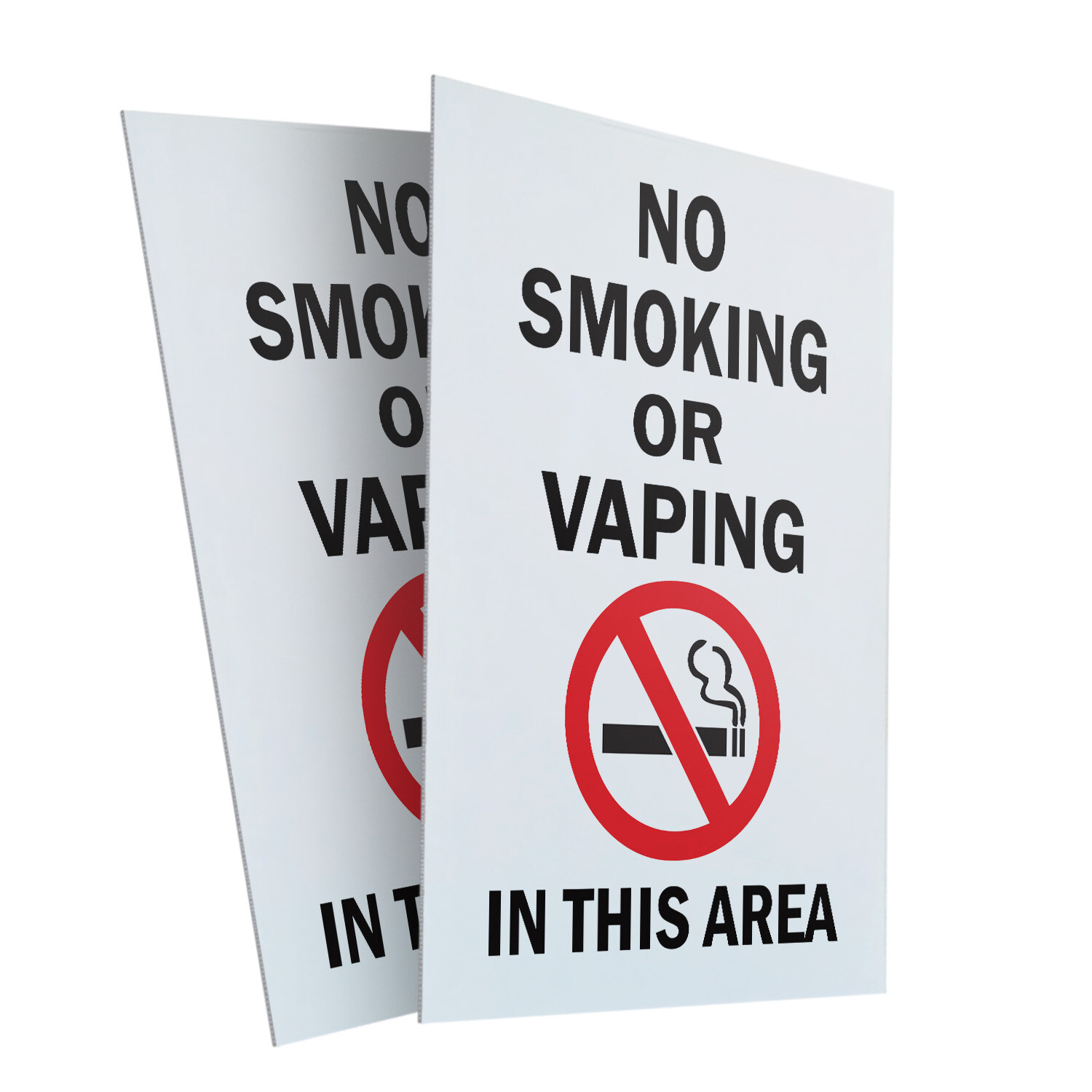 A-frame Sidewalk No Smoking Or Vaping In This Area 24″ x 36″ Double Sided A-Fram