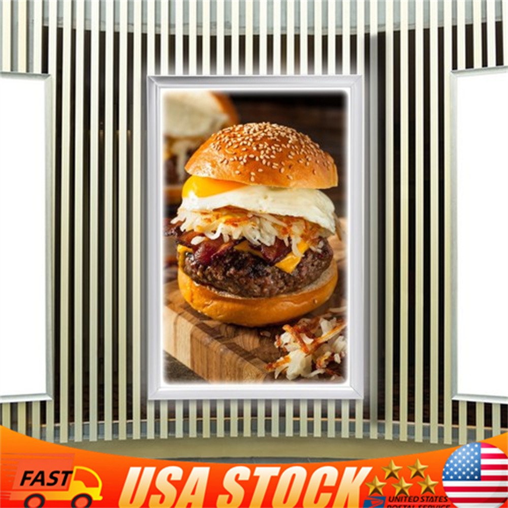 18*24″ LED Backlit Movie Poster Art Picture Frame Light Box Advertising Display