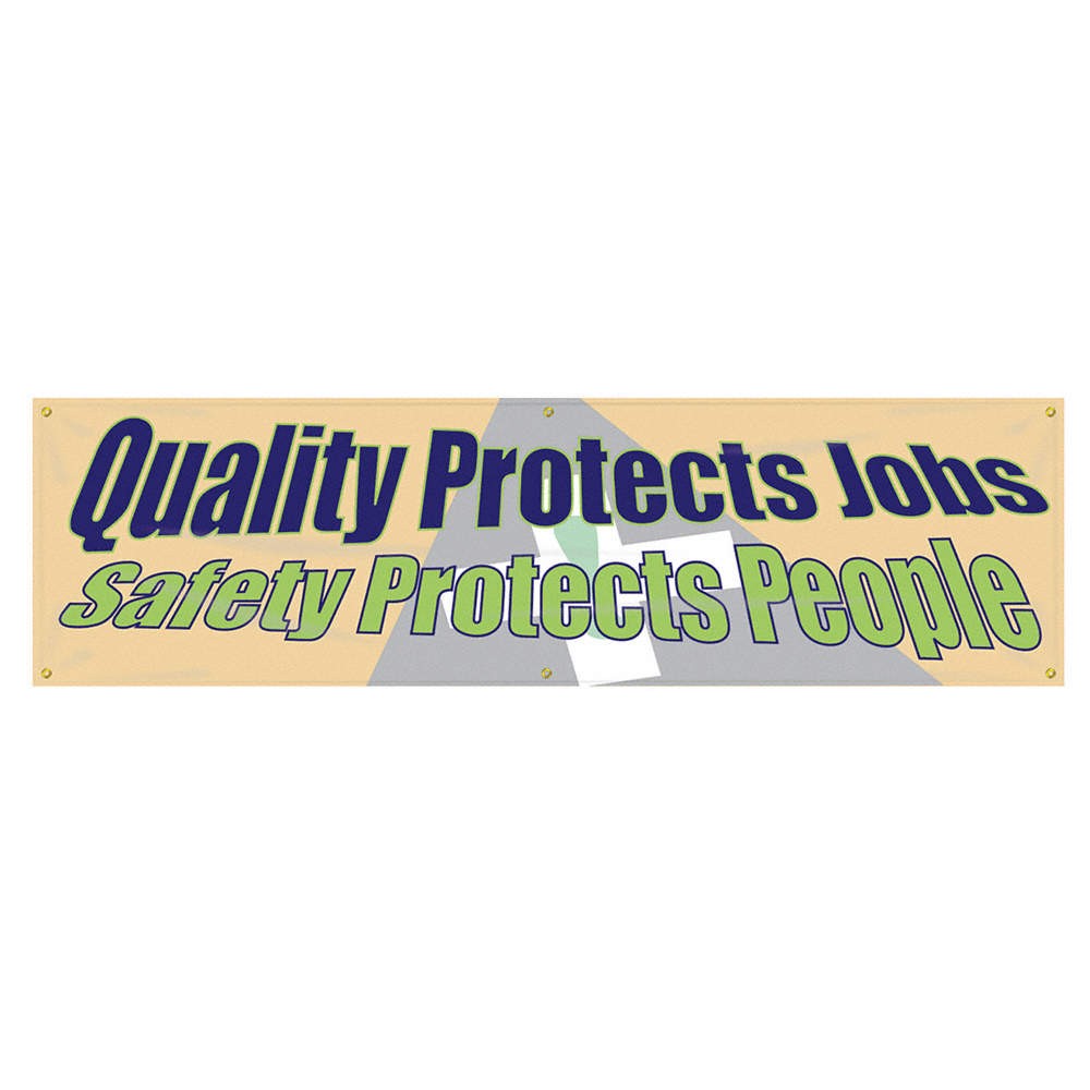 ACCUFORM MBR862 Safety Banner,28in x 96in,Poly Sheeting 31A725