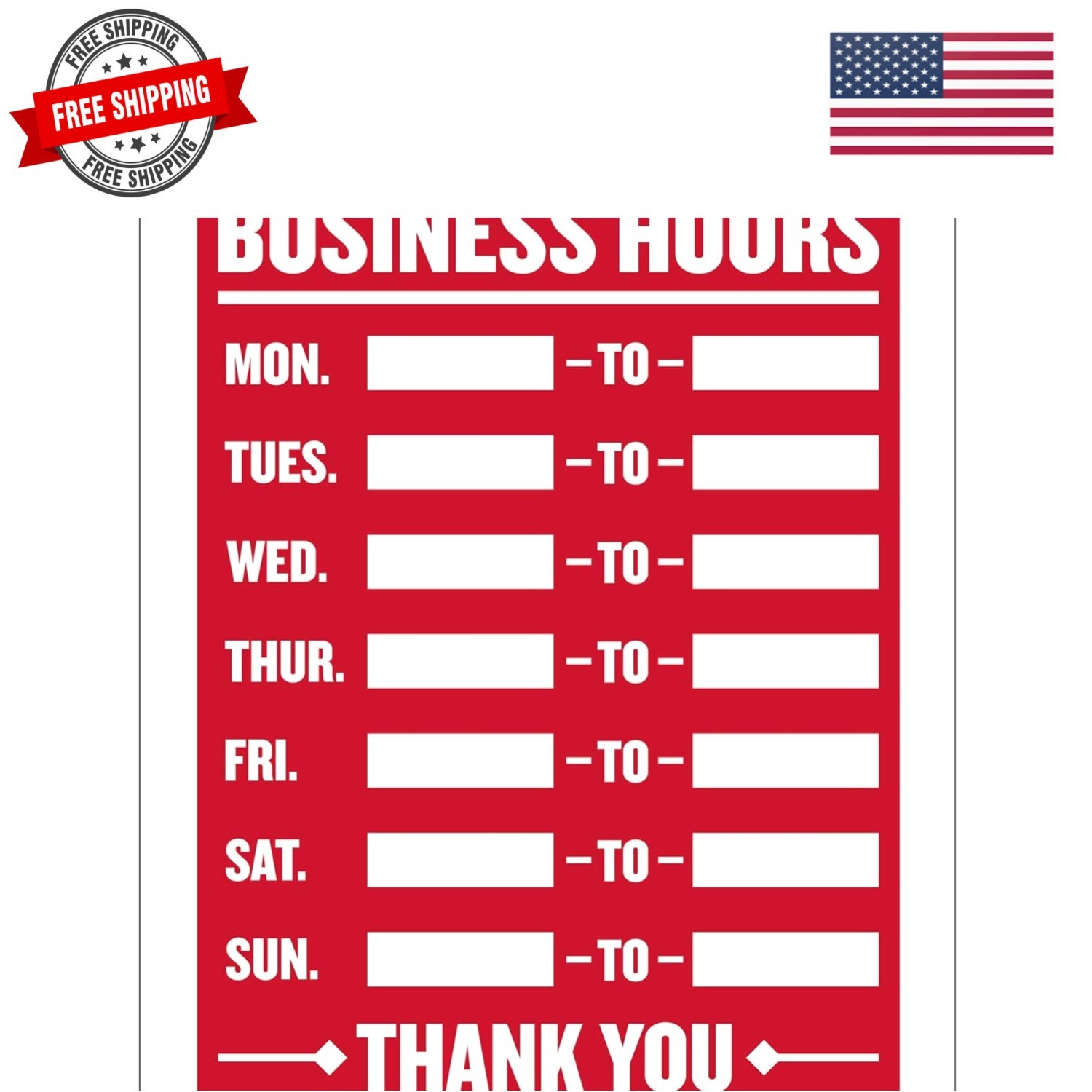 Business Hours Sign 12″x16″, Open Closed Signs Signage For Business Store Off…