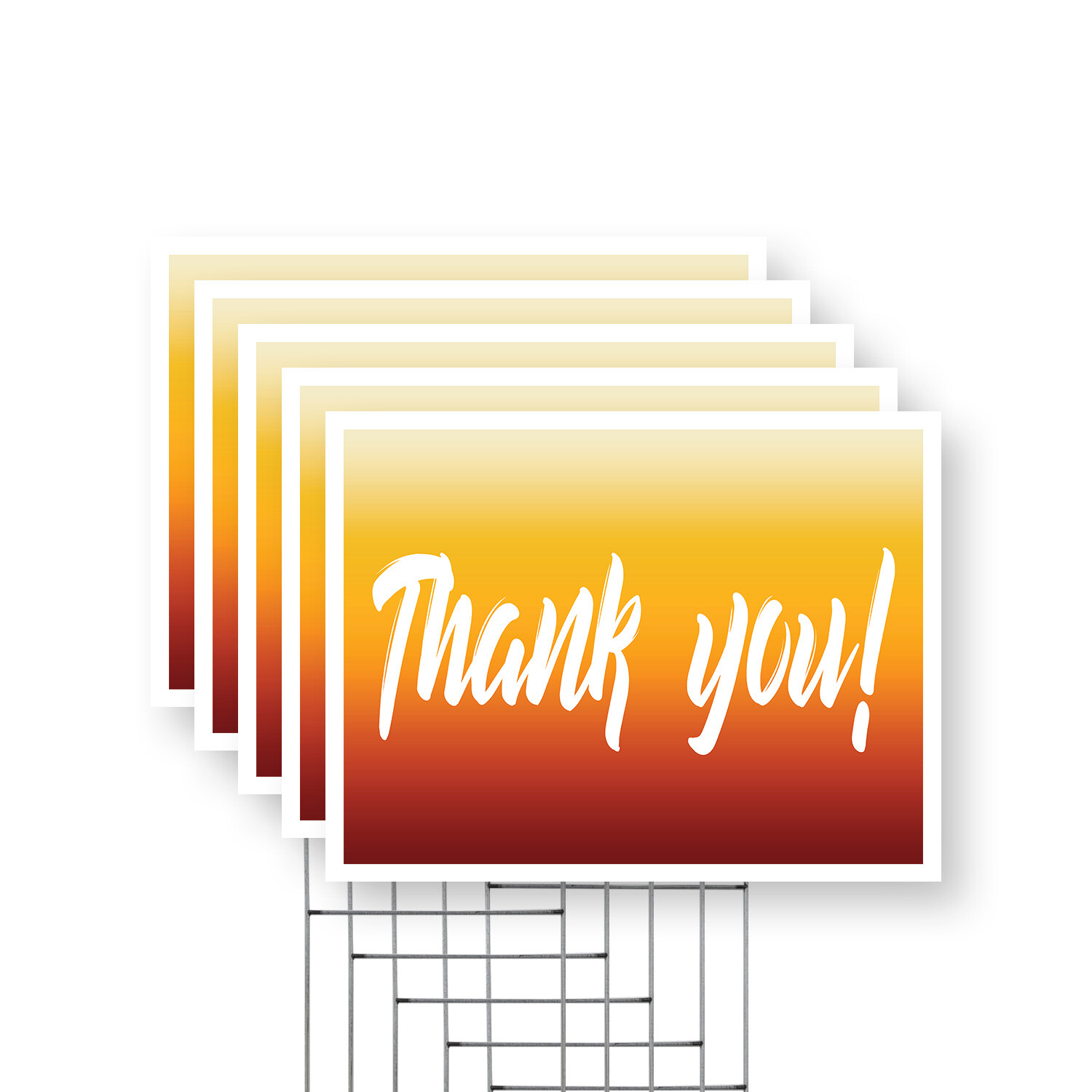 Thank You Yard Sign Customer Appreciation, Clear Messaging, Professional Display