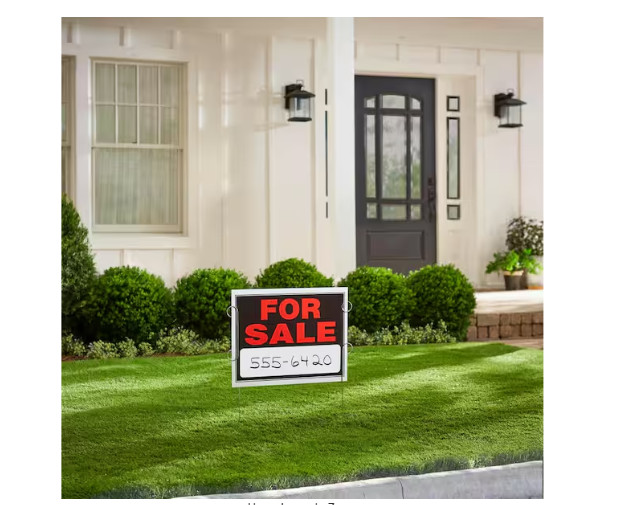 Hillman Black & Red For Sale Sign, 15 in. x 19 in.