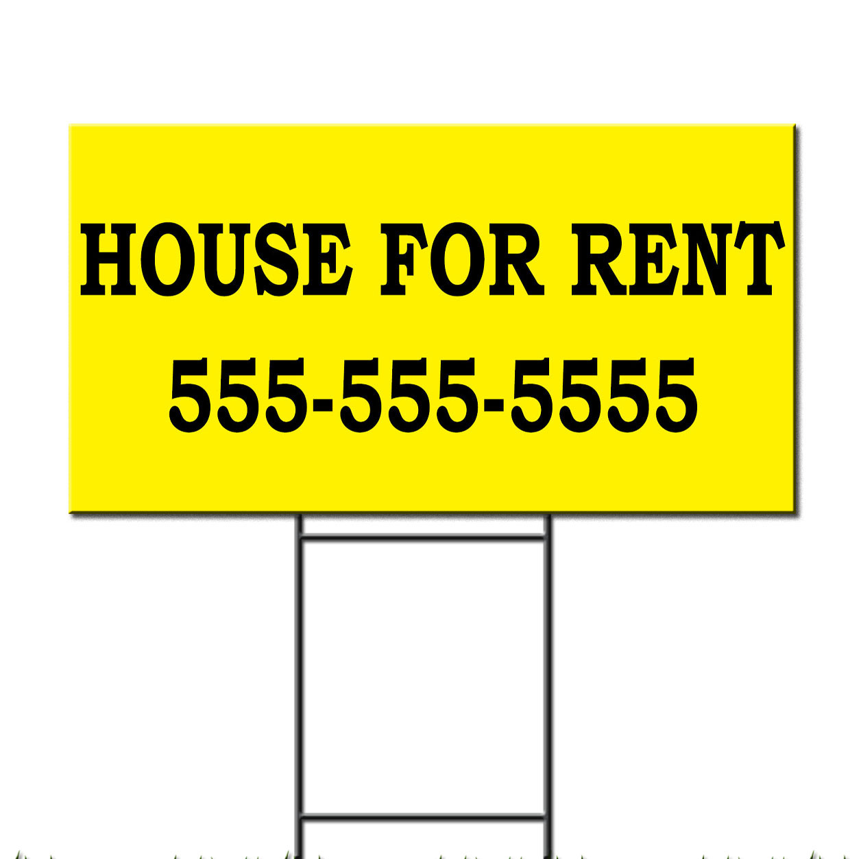 House For Rent Real Estate Custom Personalized Plastic Yard Sign /FREE Stakes