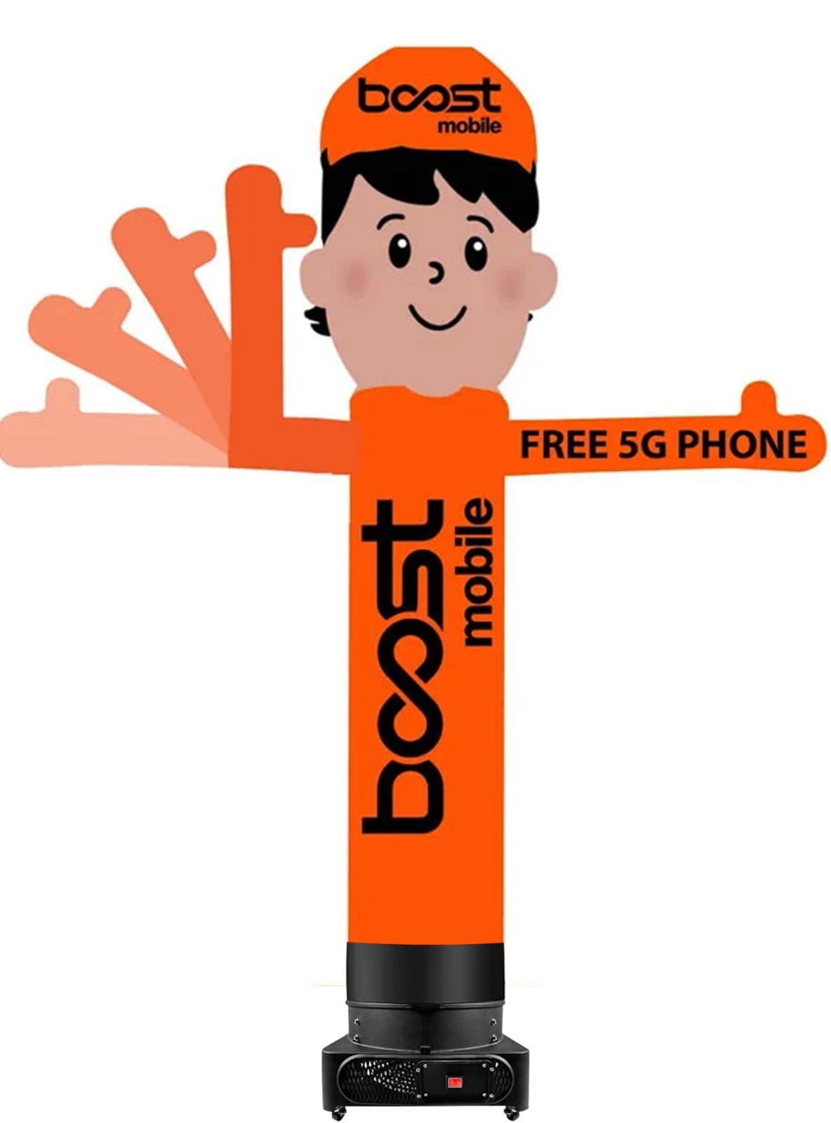 10ft Tall Boost Mobile Inflatable Waving Man {Without Blower}