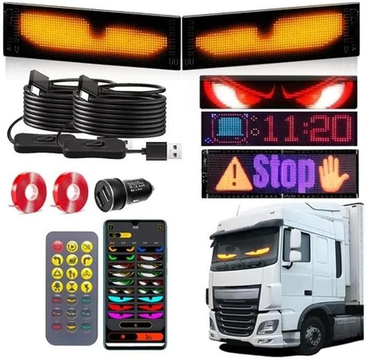 Programmable LED Message Board – 23×4″ Digital Scrolling Sign with App Control