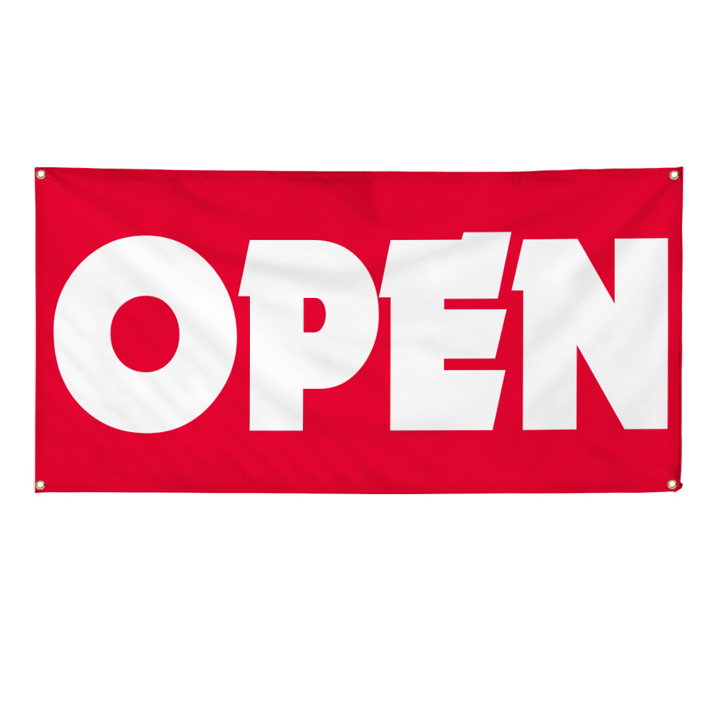 Vinyl Banner Multiple Sizes Open Outdoor Advertising Printing M Business Outdoor