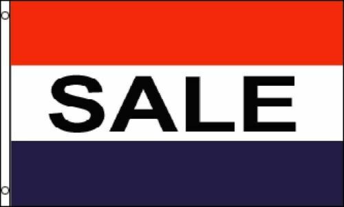 Sale Flag 3×5 Banner Sign R/W/B-New