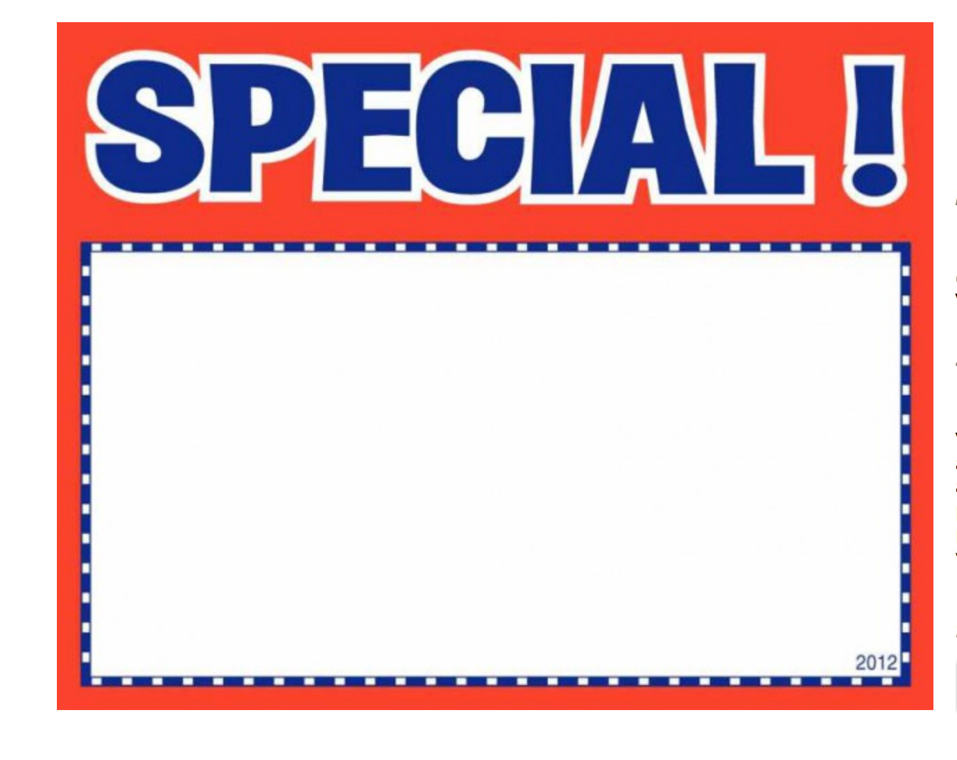 100 – 3.5″ x 5.5″ Value King Special Price cards for Stores Nice Signage Signs