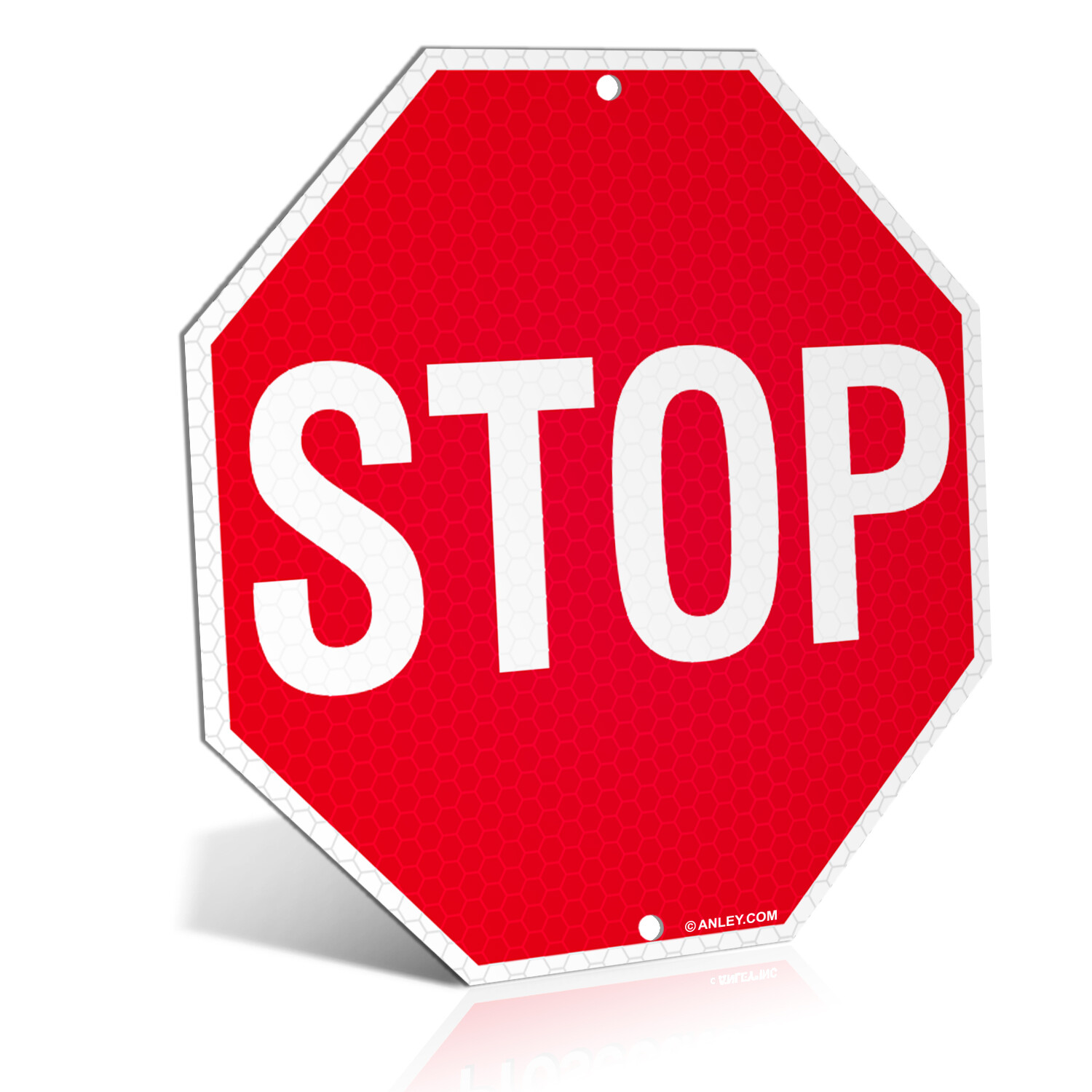 ANLEY Stop Sign 12 X 12 in – Diamond Grade Reflective at Nights Aluminum