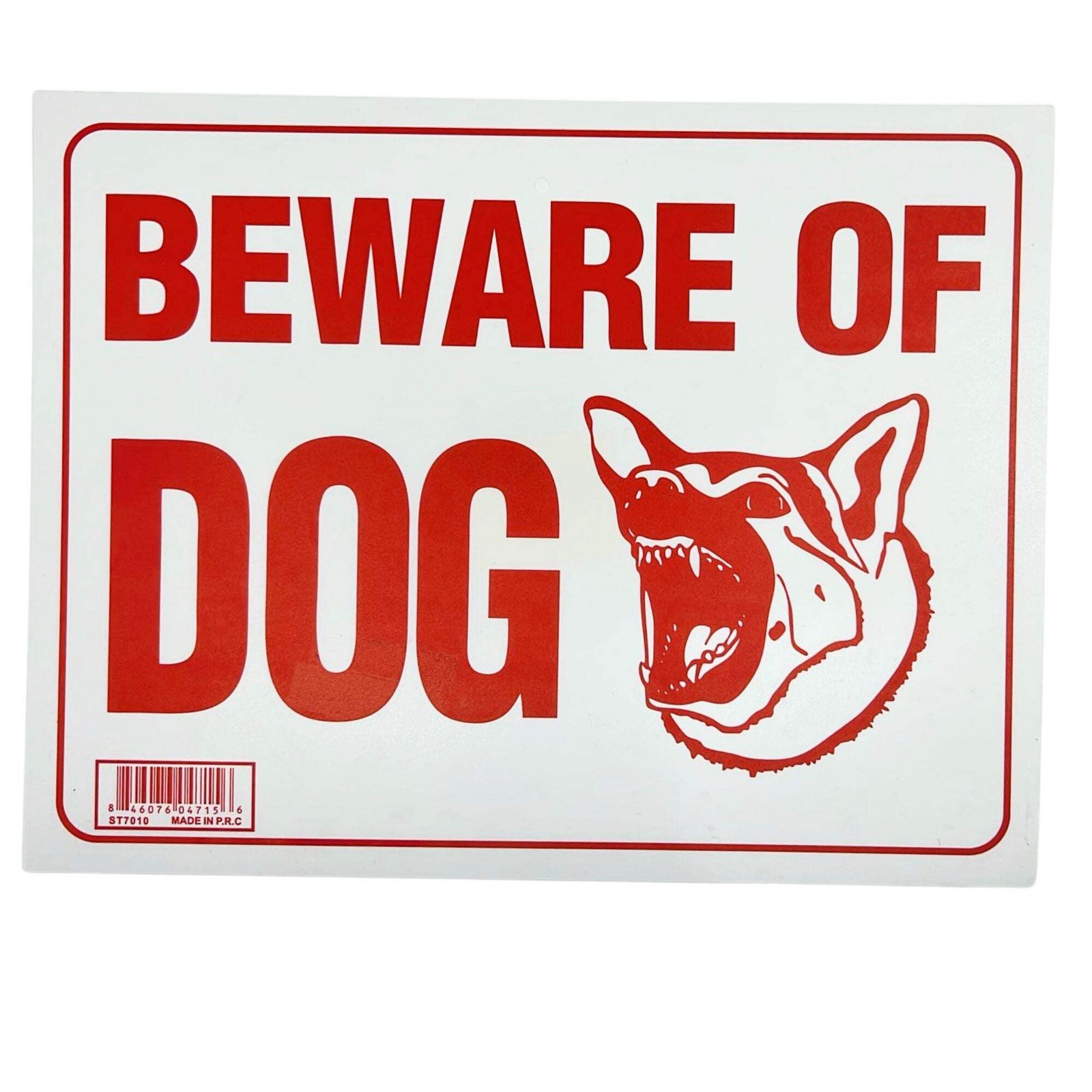 9″X12″ “BEAWARE OF DOG” Plastic Signage Sign-1 Pack