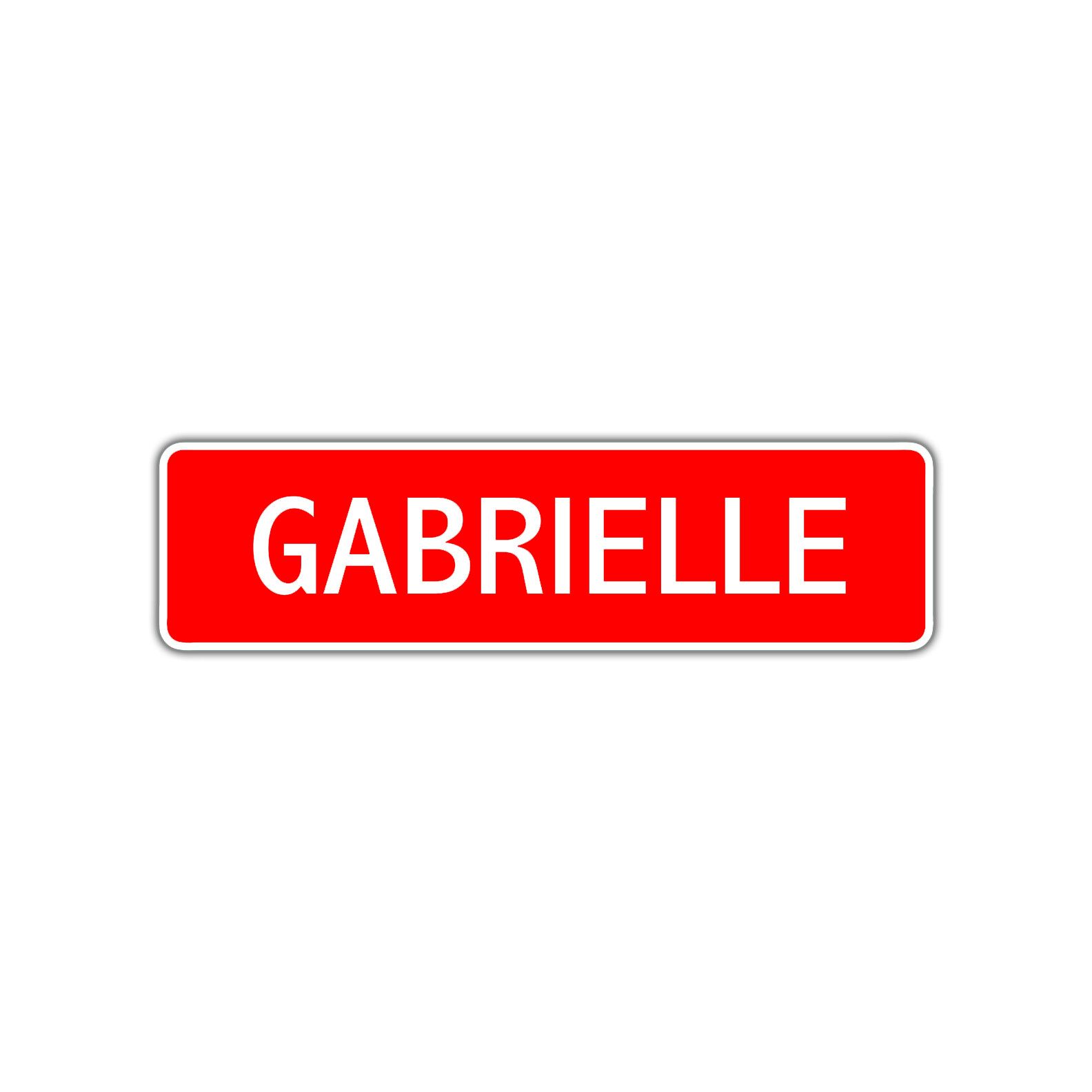 Gabrielle Street Sign Room Home Wall Décor Children’s Name Gift Aluminum Metal