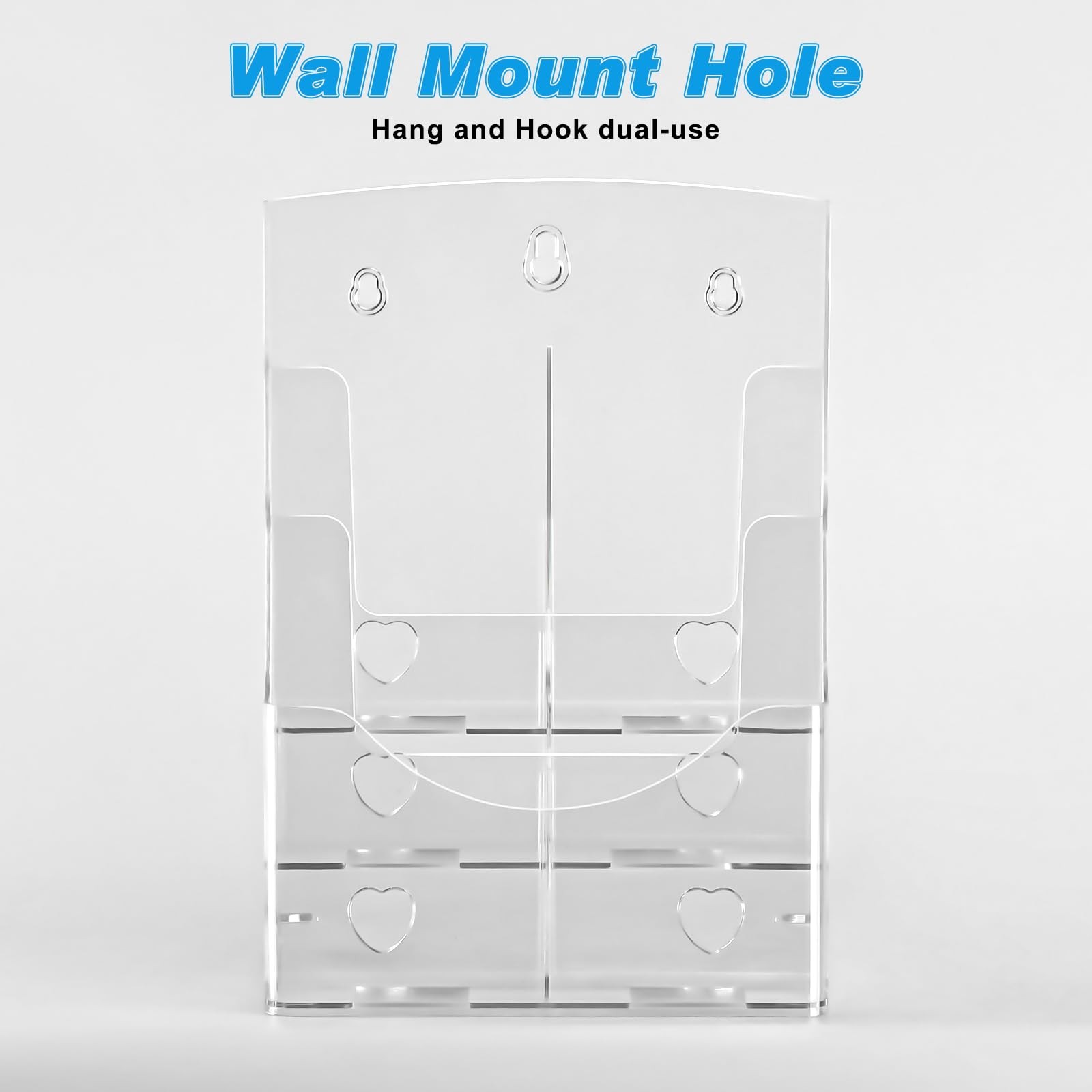 xydstay Acrylic Brochure Holder 8.5×11 Inches, 3 Tier Clear Display