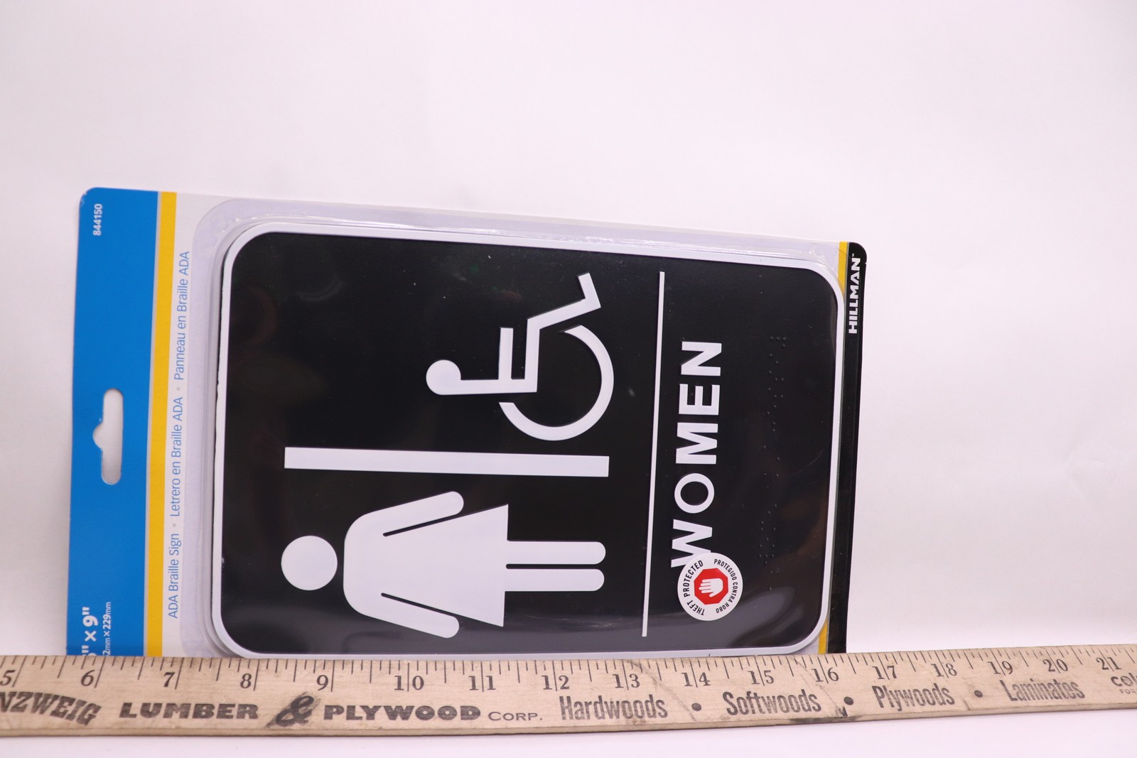 Hillman Fastener ADA Braille Women/ACS Sign 6 x 9 844150