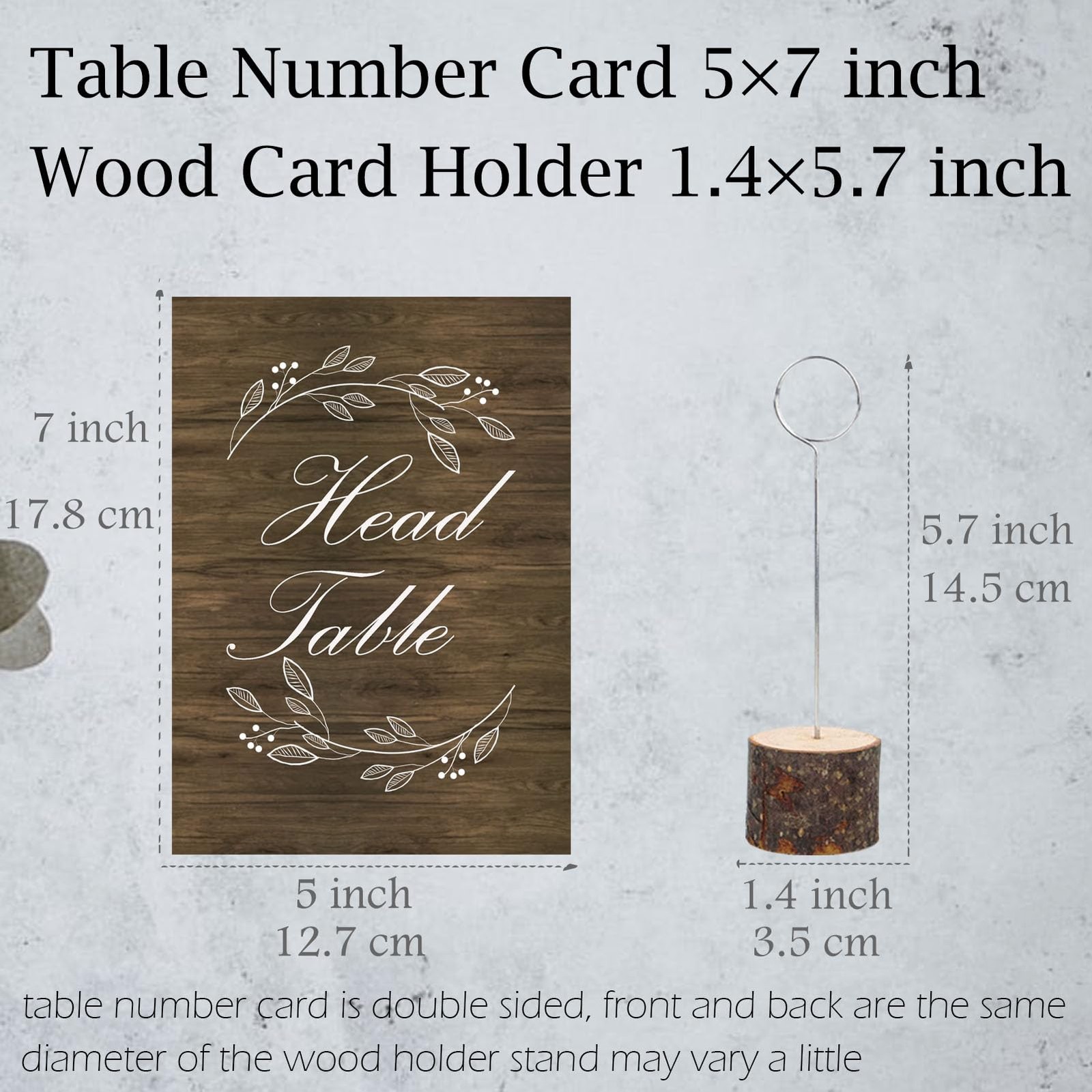 26 PCS Rustic Table Number Cards 125 With Wood Holders For Wedding Party
