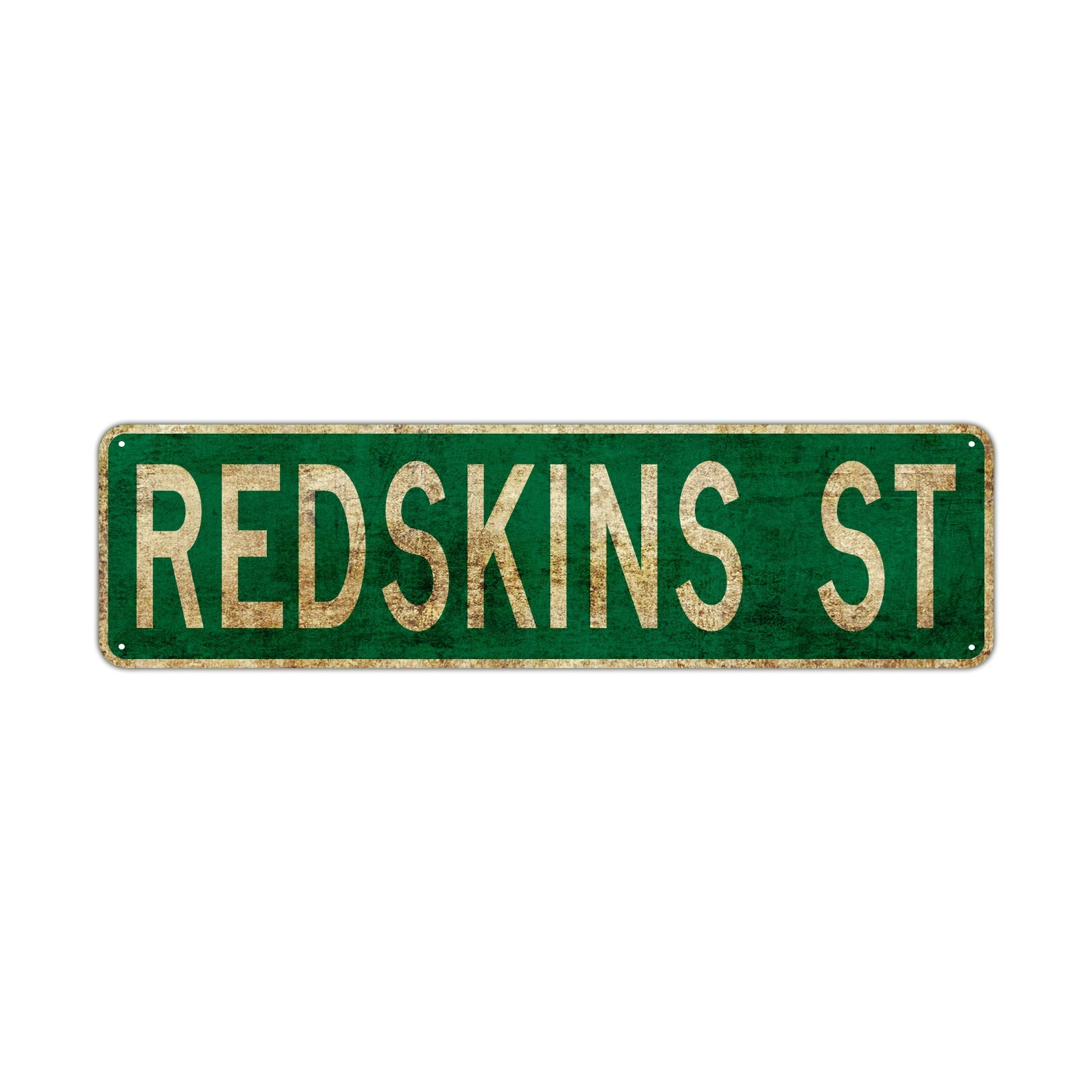 Redskins ST Vintage Sign| Street Home Décor Football Team Washington Metal Sign