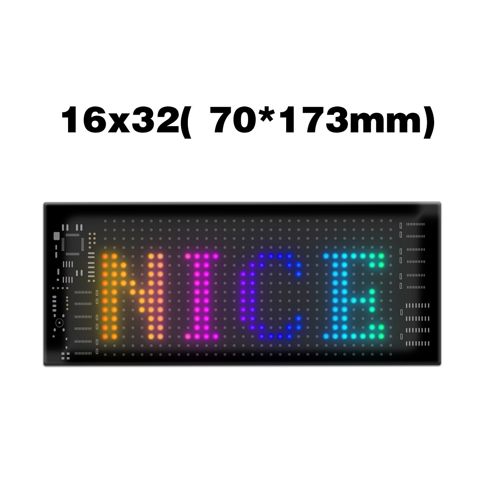 Flexible LED Matrix Panel RGB Car Display APP Control Custom Text Animated Sign