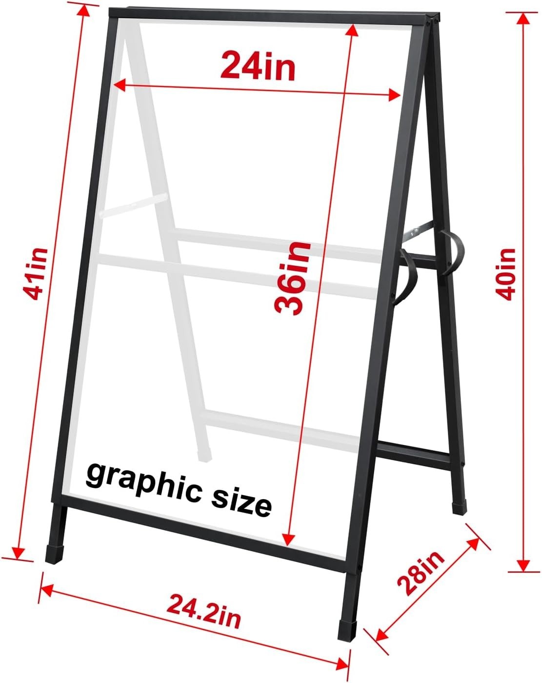 24×36 Inch Double-Sided A Frame Sign – Weatherproof Steel Construction