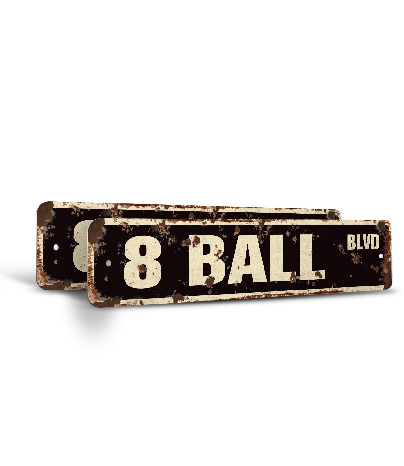 8 BALL Vintage Style Street Sign Metal Plastic billiards pool cue pooltable dart
