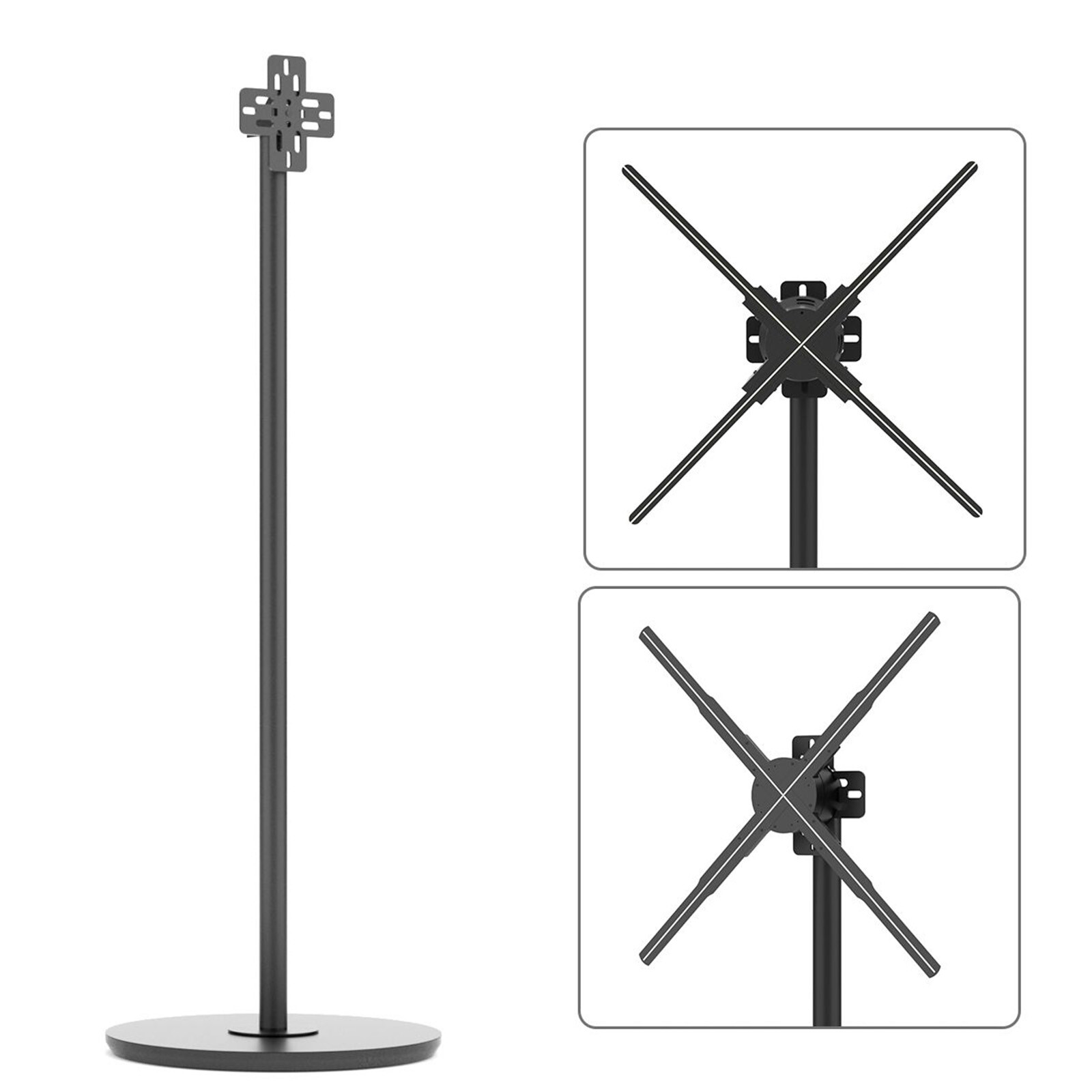Universal Stand for 3D Holographic Fan Advertising Elevating Detachable 140.5cm