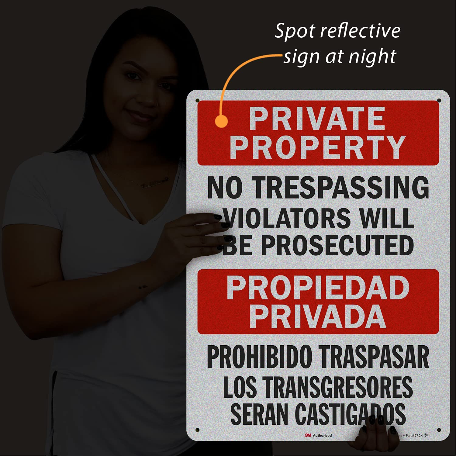 24 x 18 inch “Private Property – No Trespassing, Violators Will Be Prosecuted” B