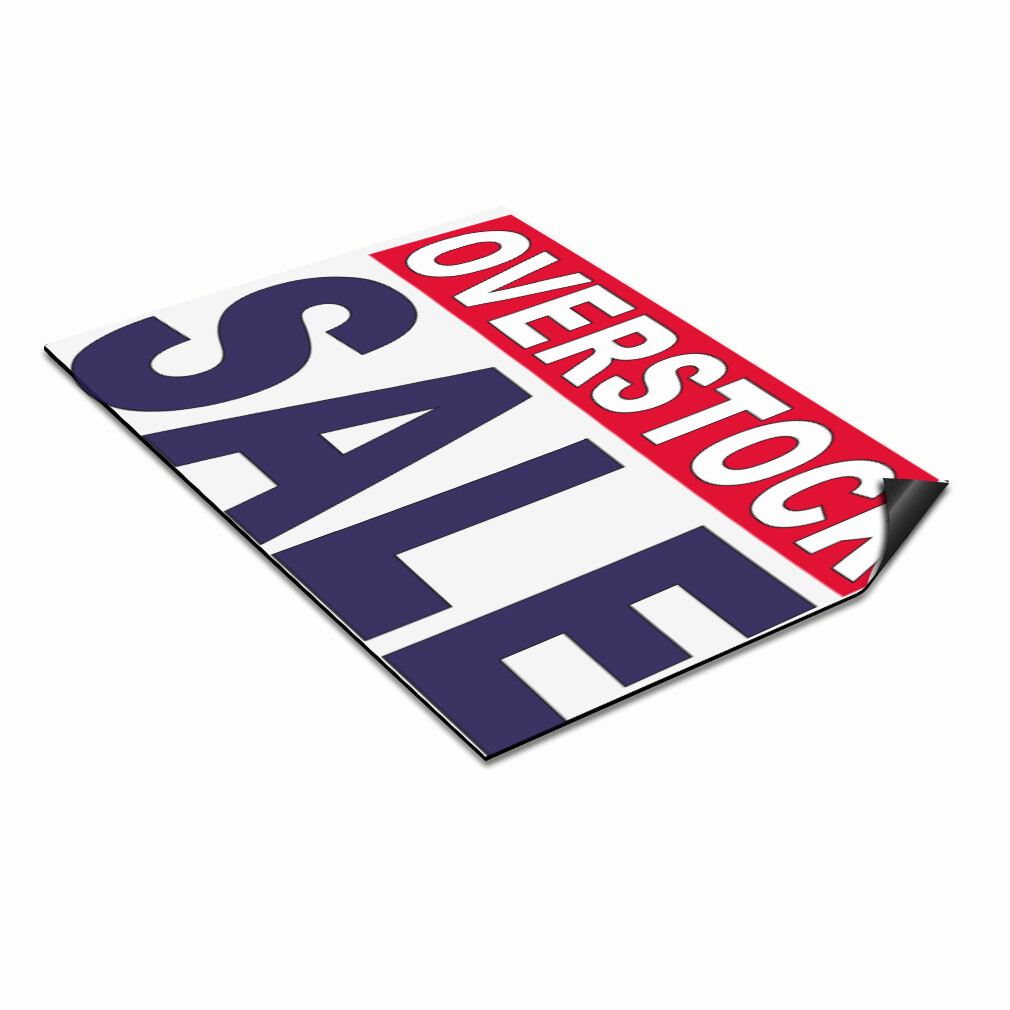 Car Magnet Set of 2 Overstock Sale Red Blue Car Advertising Industrial Sign