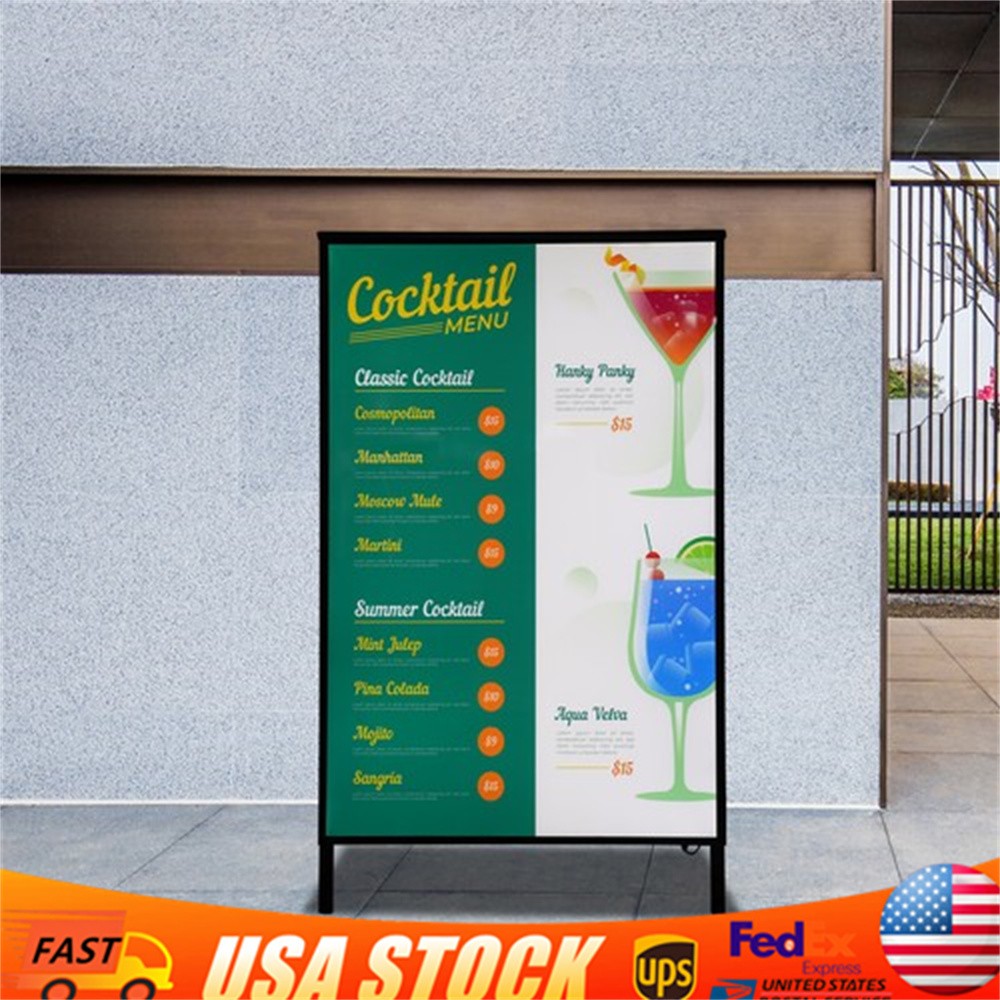 LED Backlit Light Box Movie Poster Art Picture Display Frame Advertising Board
