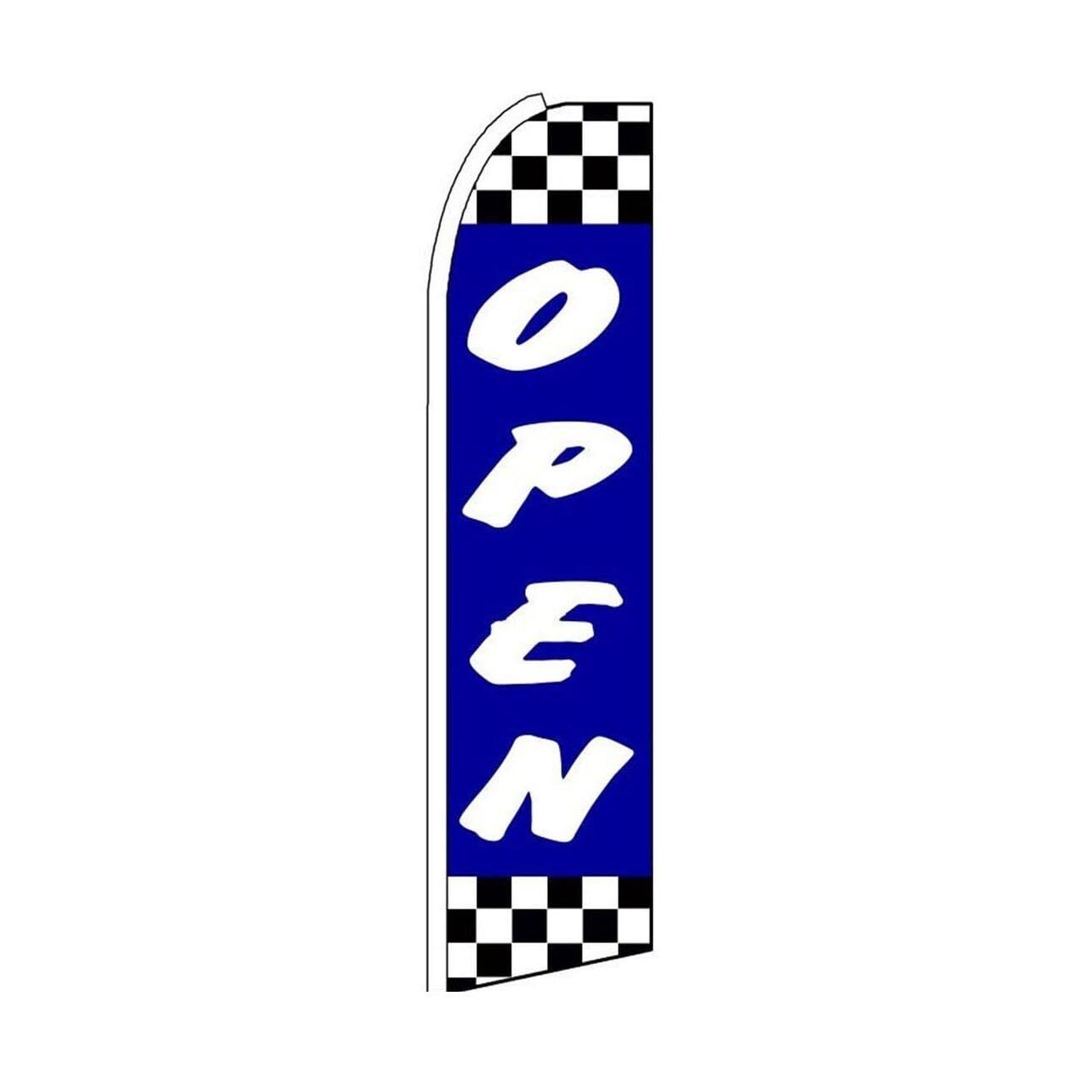 Open Swooper Flutter Feather Flag | 3ft W x 11.5ft Tall