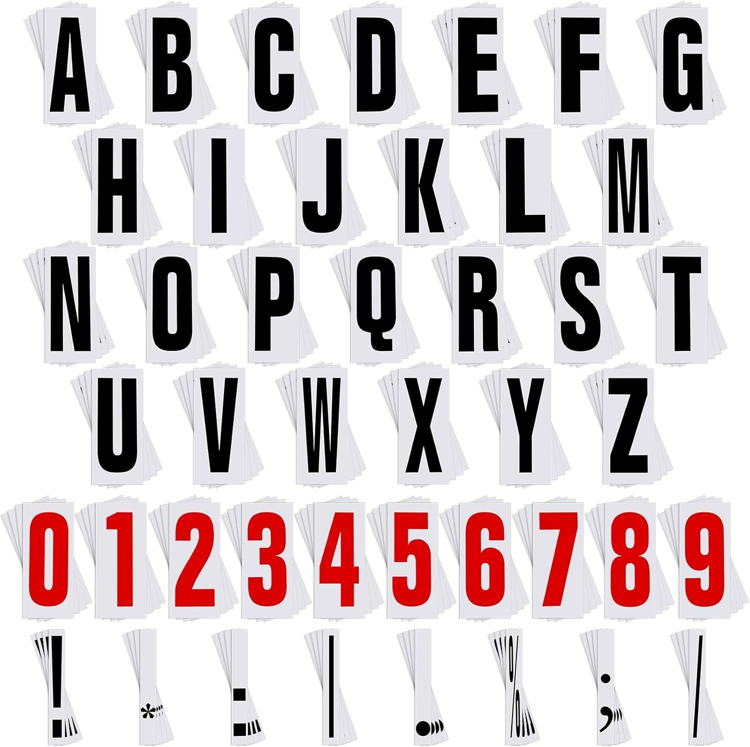 Jecery 400 Pcs Marquee Sign Flexible Letters Numbers Punctuation – 10 inch