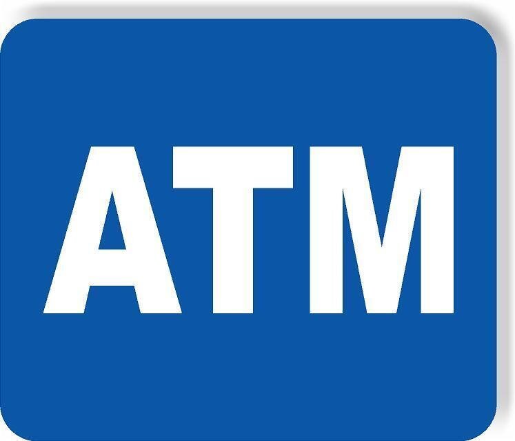 ATM BLUE HORIZONTAL Aluminum Composite Sign