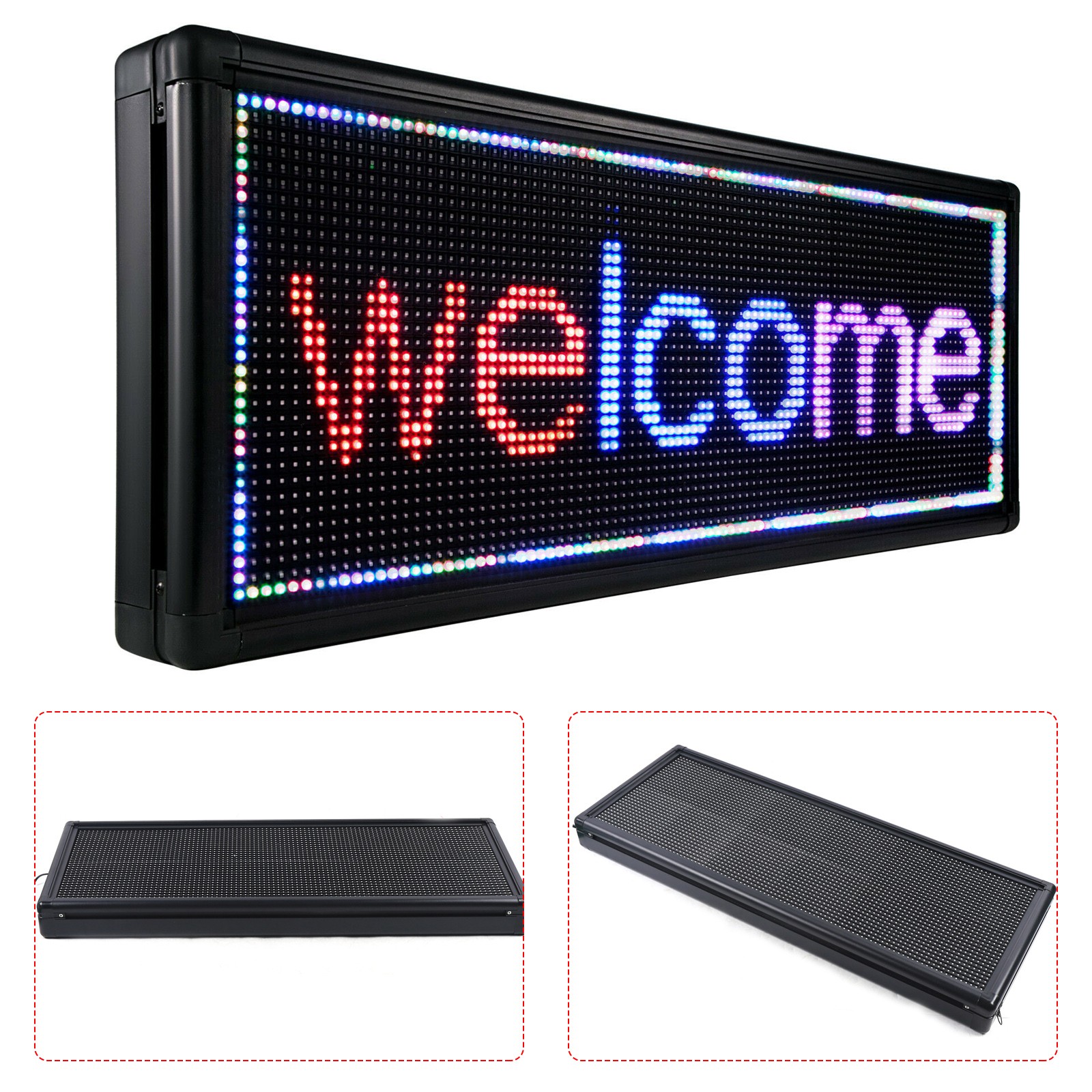 40″x15″ LED Scrolling Sign Programmable Digital Display Board Sign Full Color