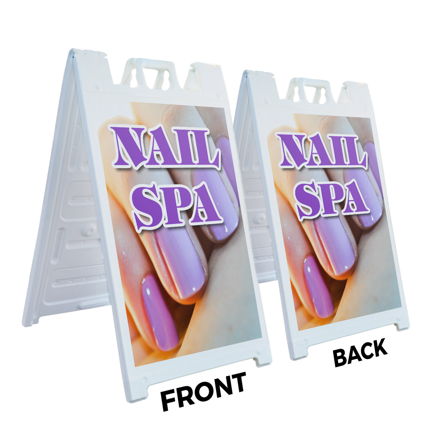 A-frame Sidewalk Nail Spa 24″ x 36″ Double Sided A-Frame Sidewalk Sign