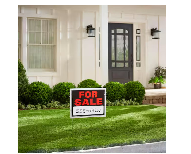 Hillman Black & Red For Sale Sign, 15 in. x 19 in.
