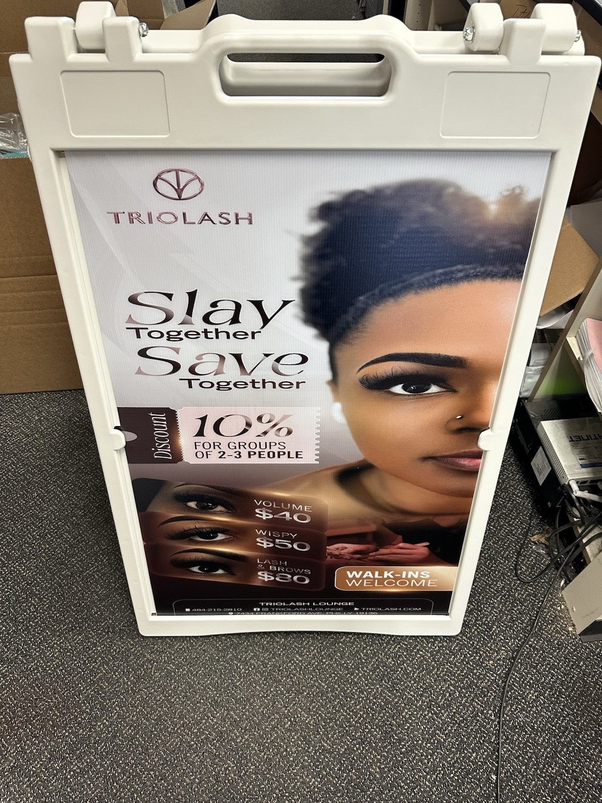 Nj 24×36 Aframe Sidewalk Sign Sandwich Board Deluxe Signicade-Quality