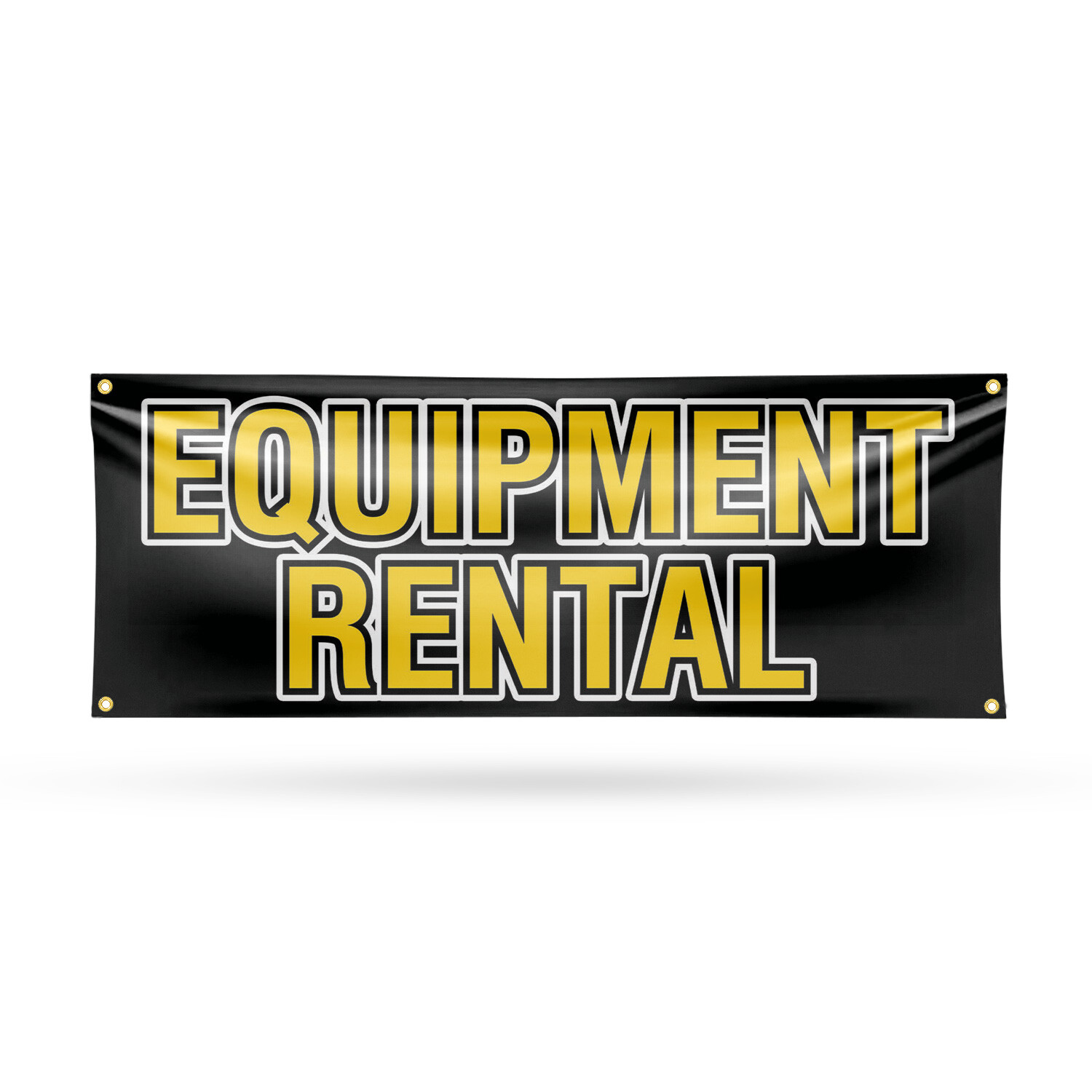 Equipment Rental Vinyl Banner Sign with Metal Grommets Heavy-Duty Single-Sided