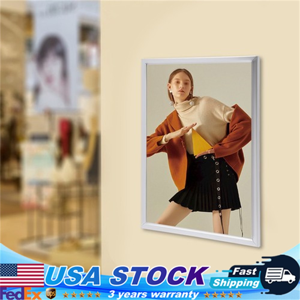 24″x36″ LED Backlit Poster Frame Art Picture Light Box Advertising Display Frame