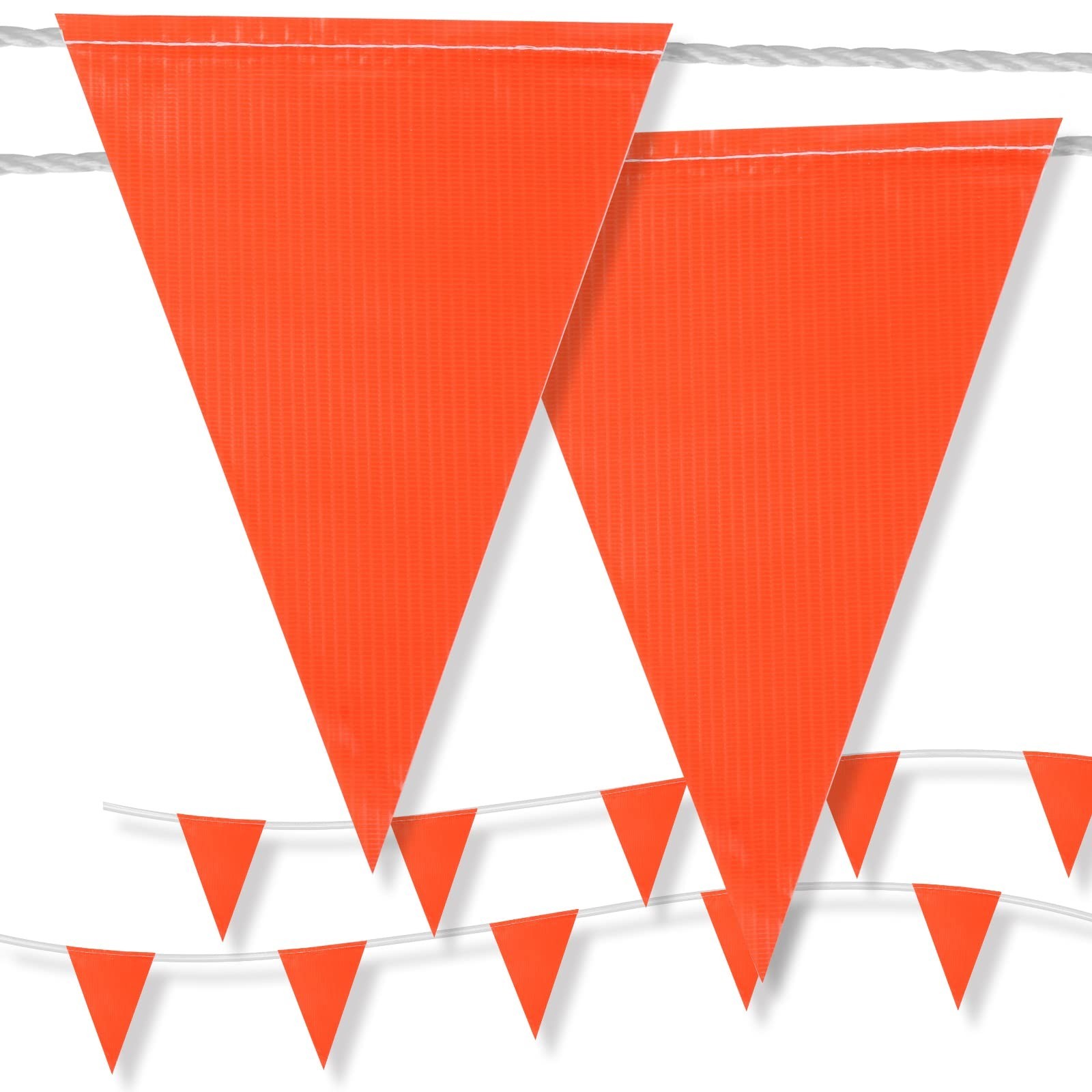 100ft Pennant Safety Flags 7x10in Warning Banner String Boundary Construction US