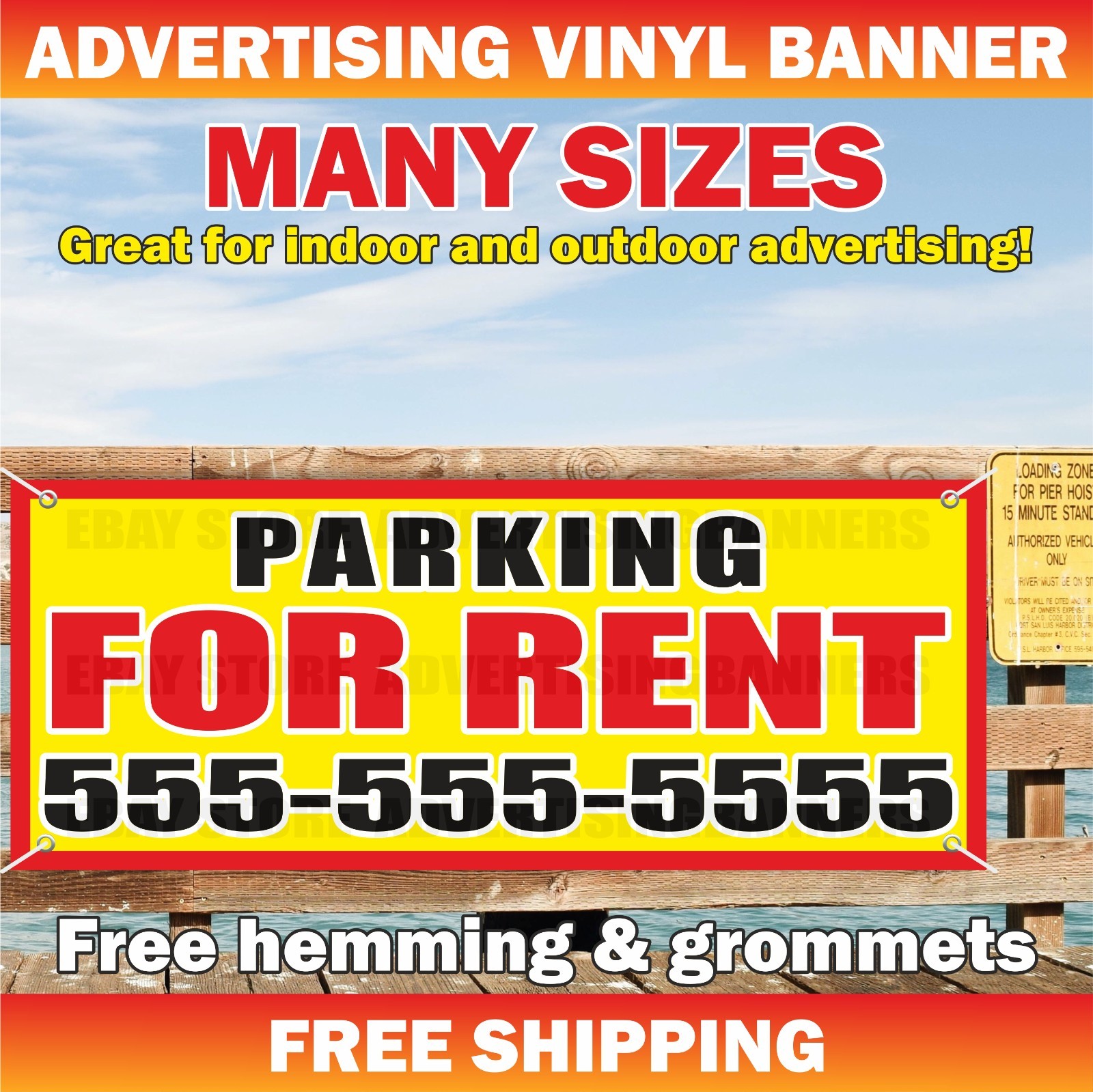 PARKING FOR RENT Advertising Banner Vinyl Mesh Sign Storage Lease Parts Rent